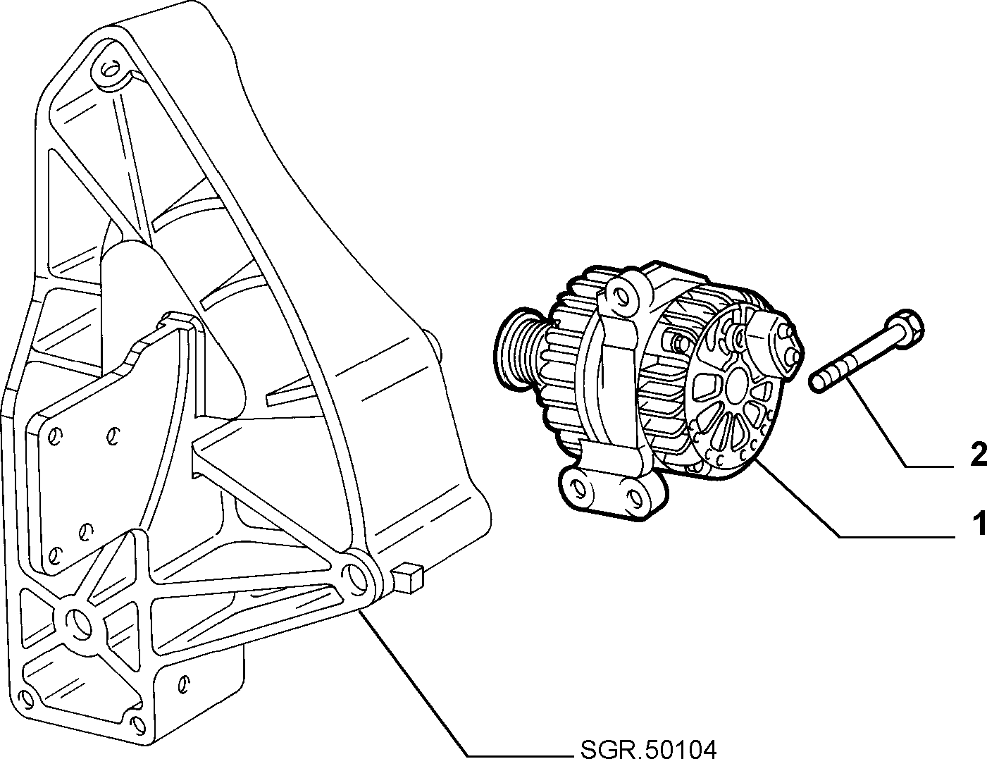 Lancia 51714794 - Ģenerators ps1.lv