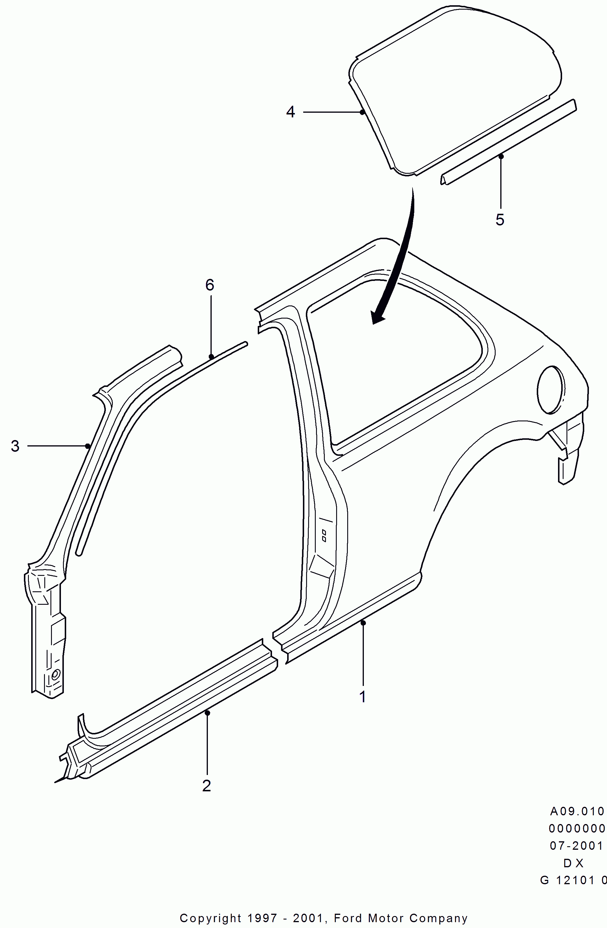 REPCO 1113101 - Panel - Quarter - Outer ps1.lv