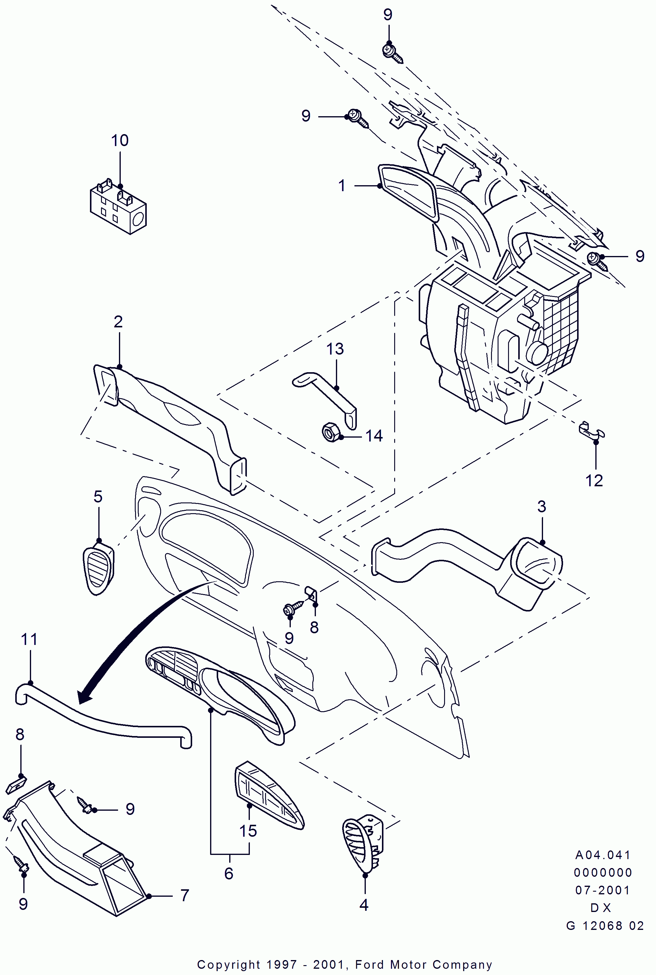 FORD 1104100 - Rezistors, Salona ventilators ps1.lv