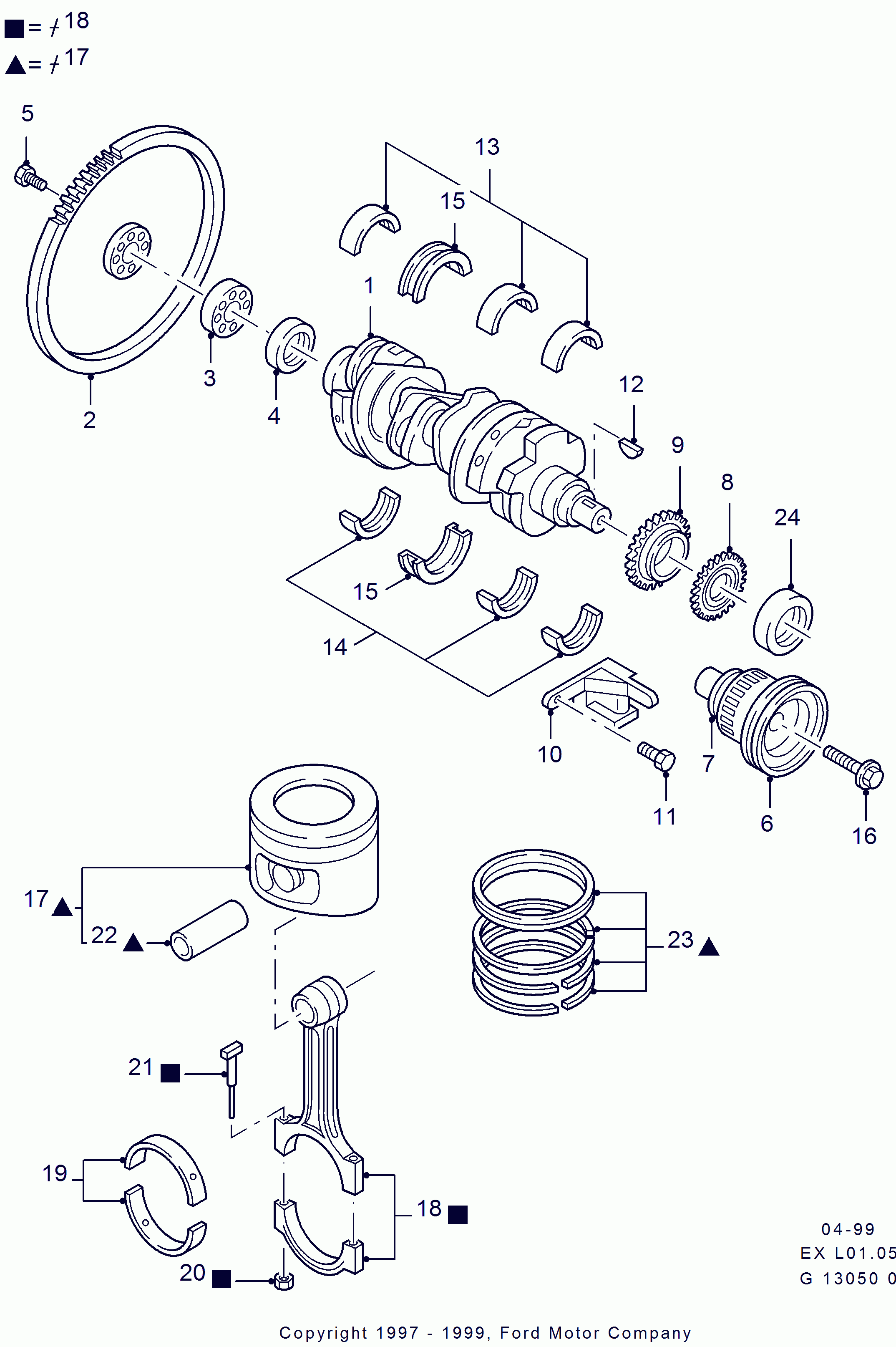 FORD 6 723 376 - Vārpstas blīvgredzens, Sadales vārpsta ps1.lv