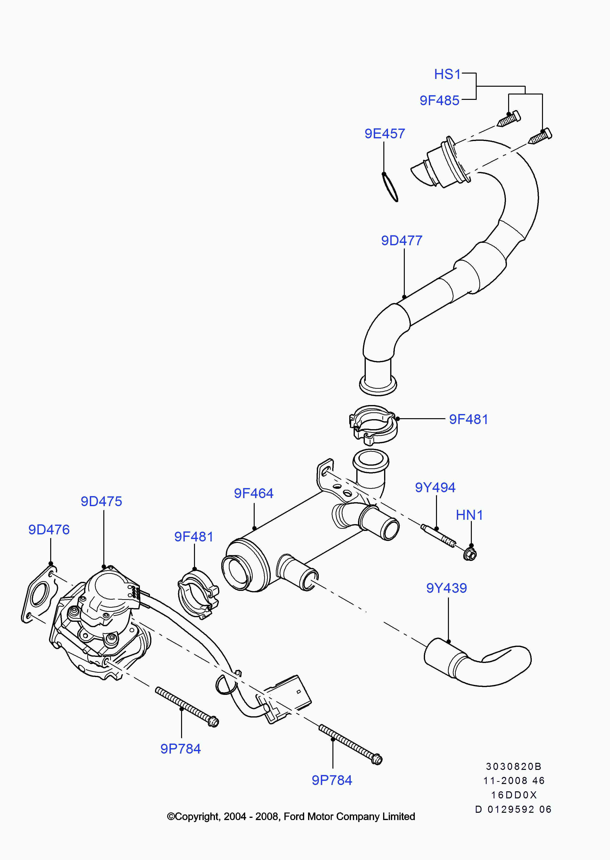 FORD 1 682 737 - Izpl. gāzu recirkulācijas vārsts ps1.lv