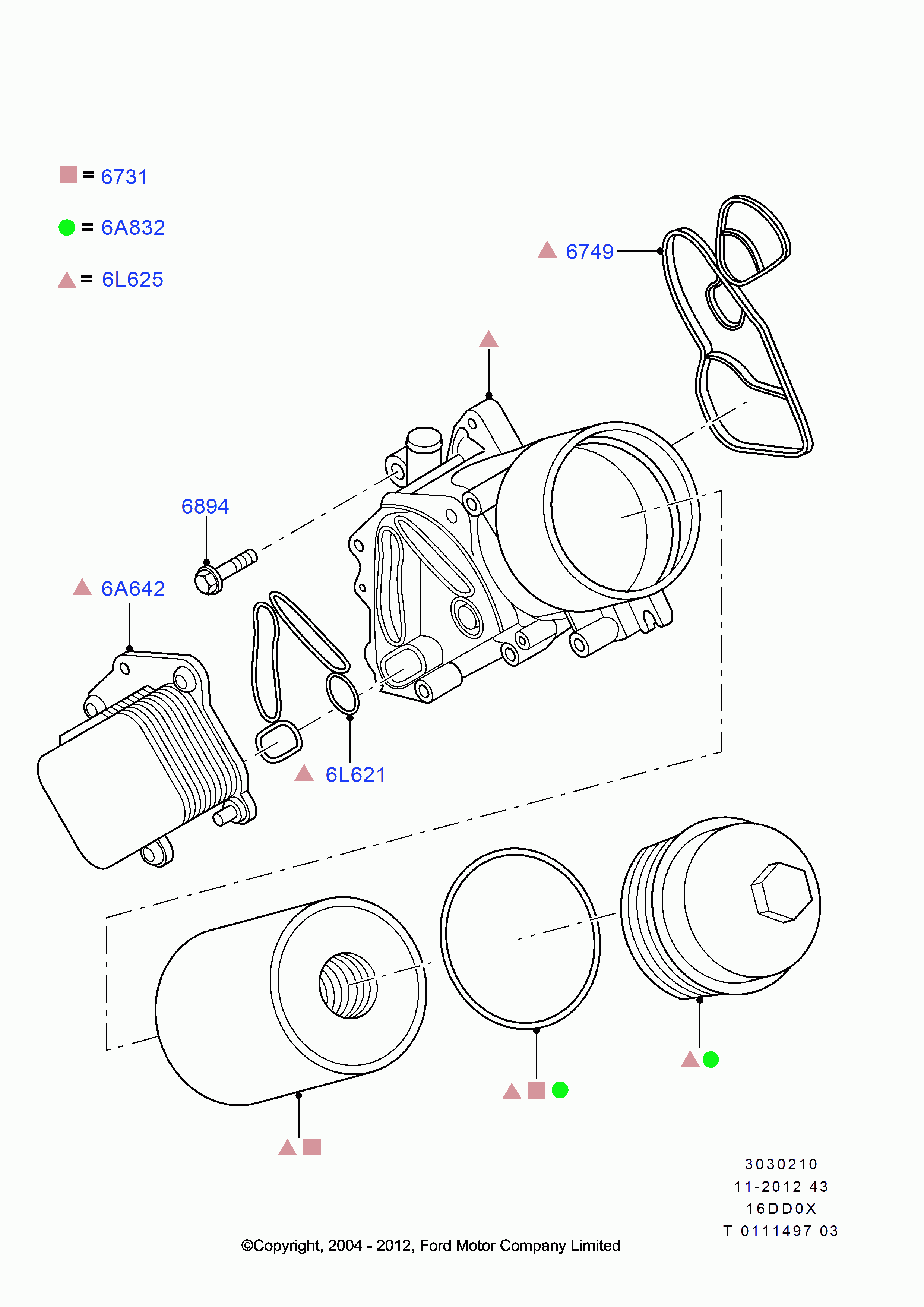 FORD 1 145 944 - Blīve, Ieplūdes kolektors ps1.lv