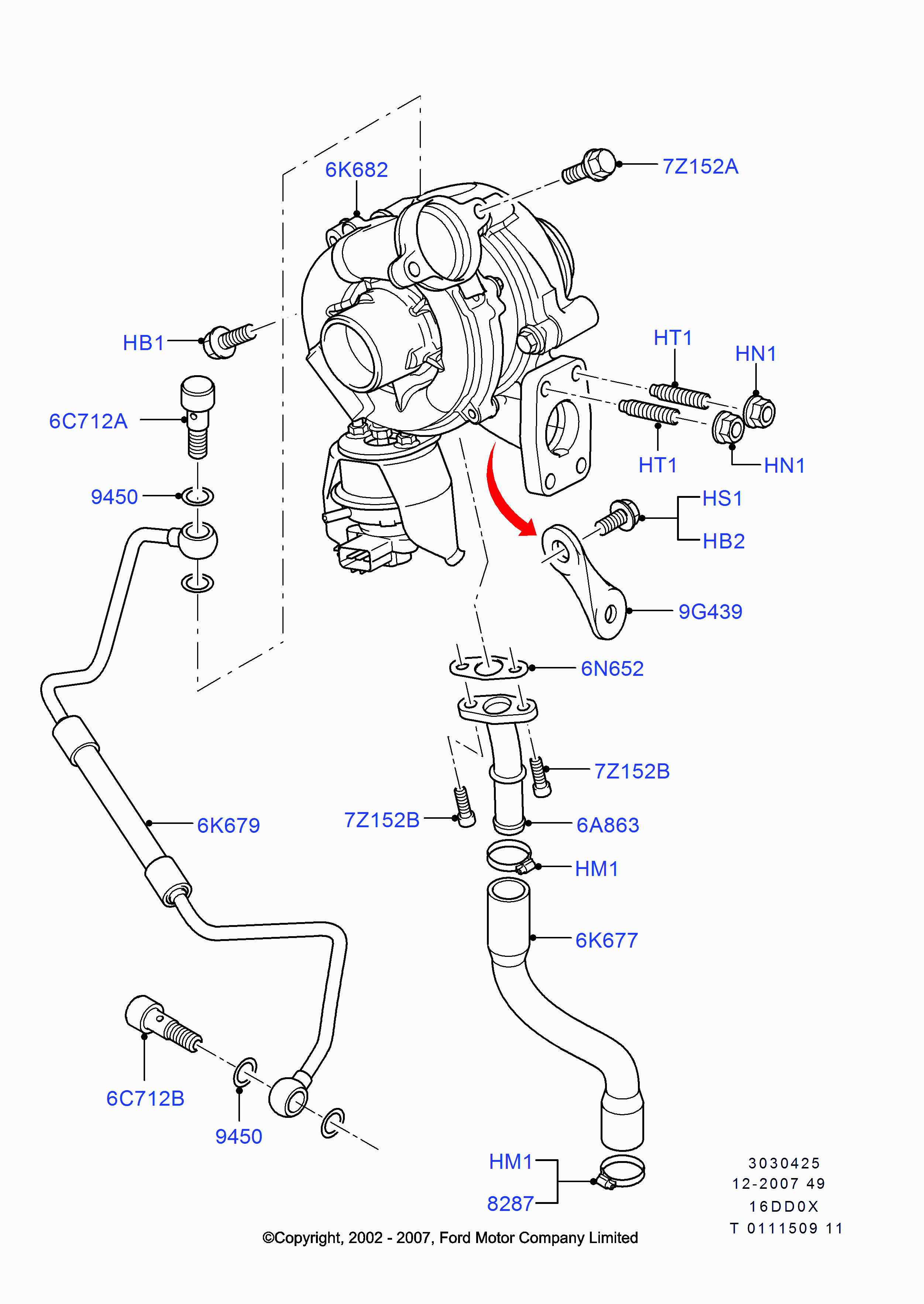 FORD 1 232 215 - Blīve, Kompresors ps1.lv