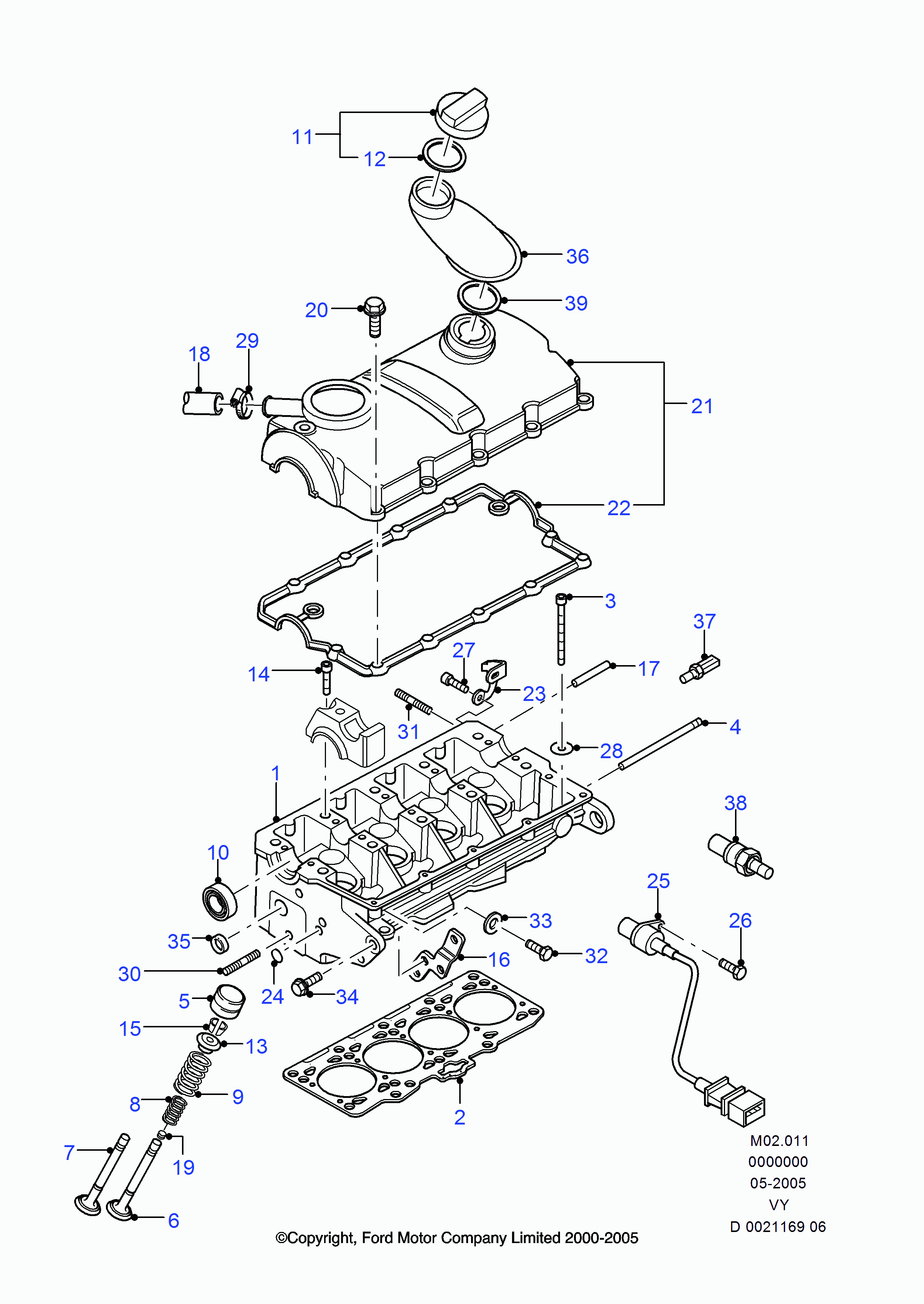 FORD 1424577 - Blīve, Motora bloka galvas vāks ps1.lv