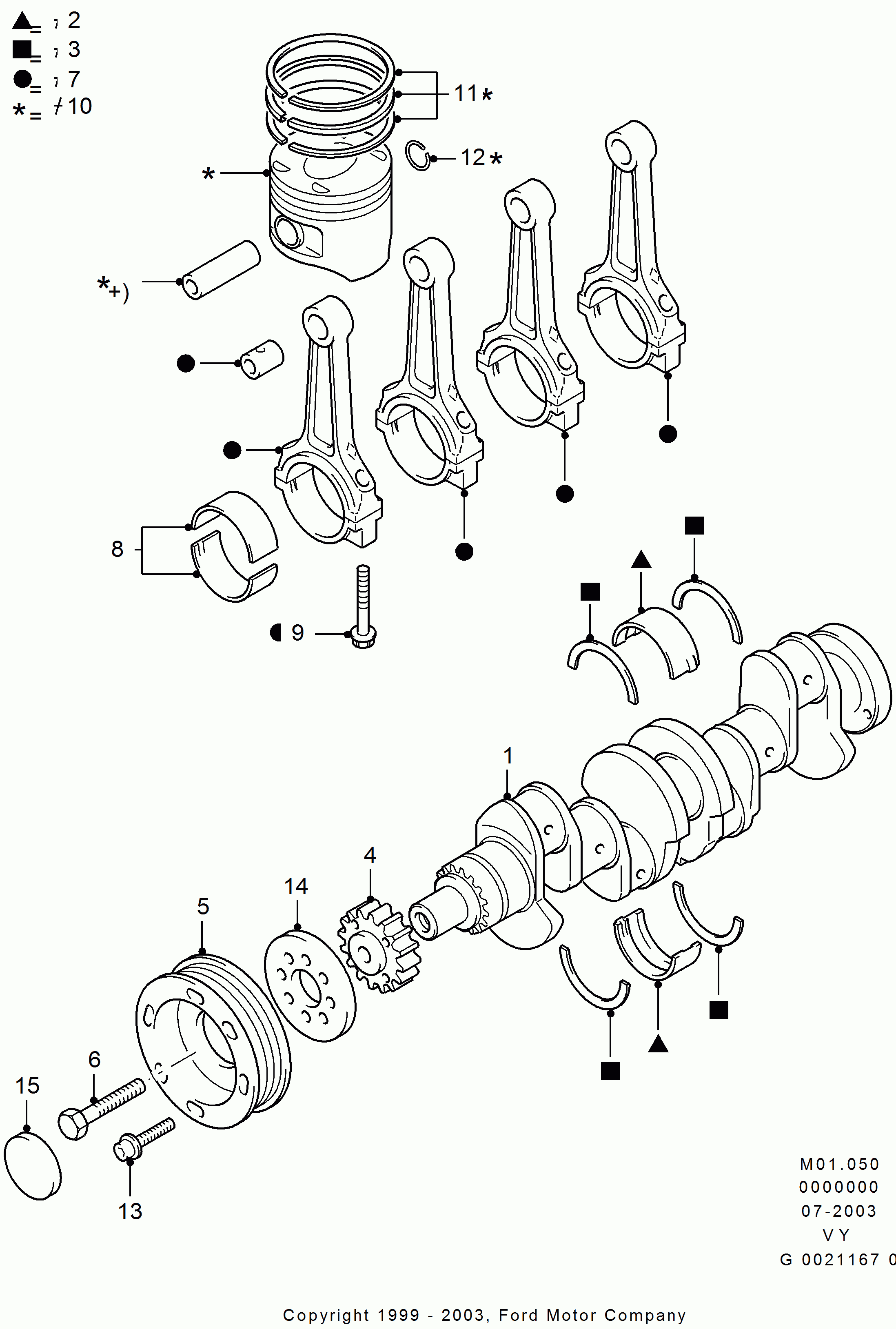 FORD 1119003 - Piedziņas skriemelis, Kloķvārpsta ps1.lv