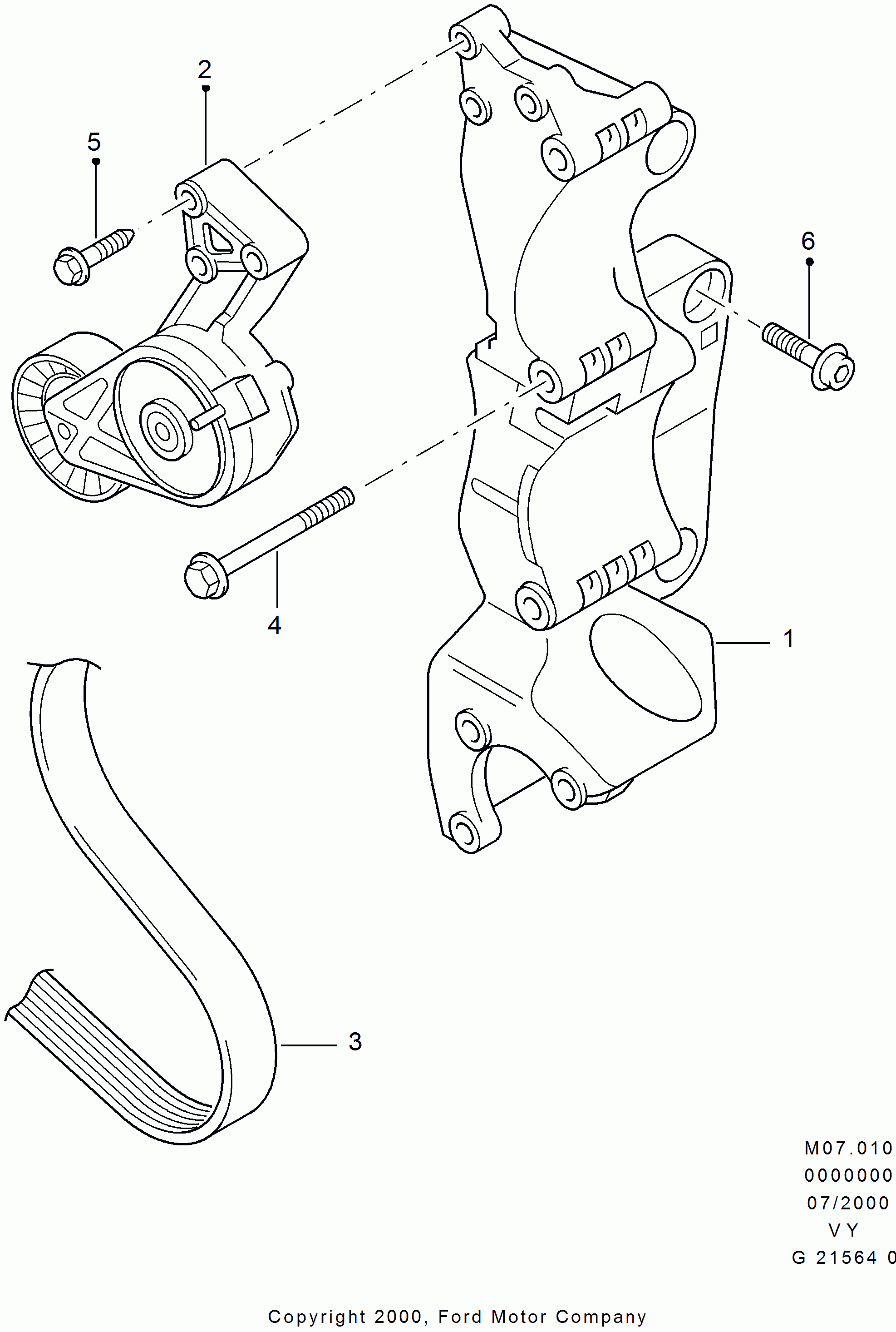 Opel 13 76 631 - Siksnas spriegotājs, Ķīļsiksna ps1.lv