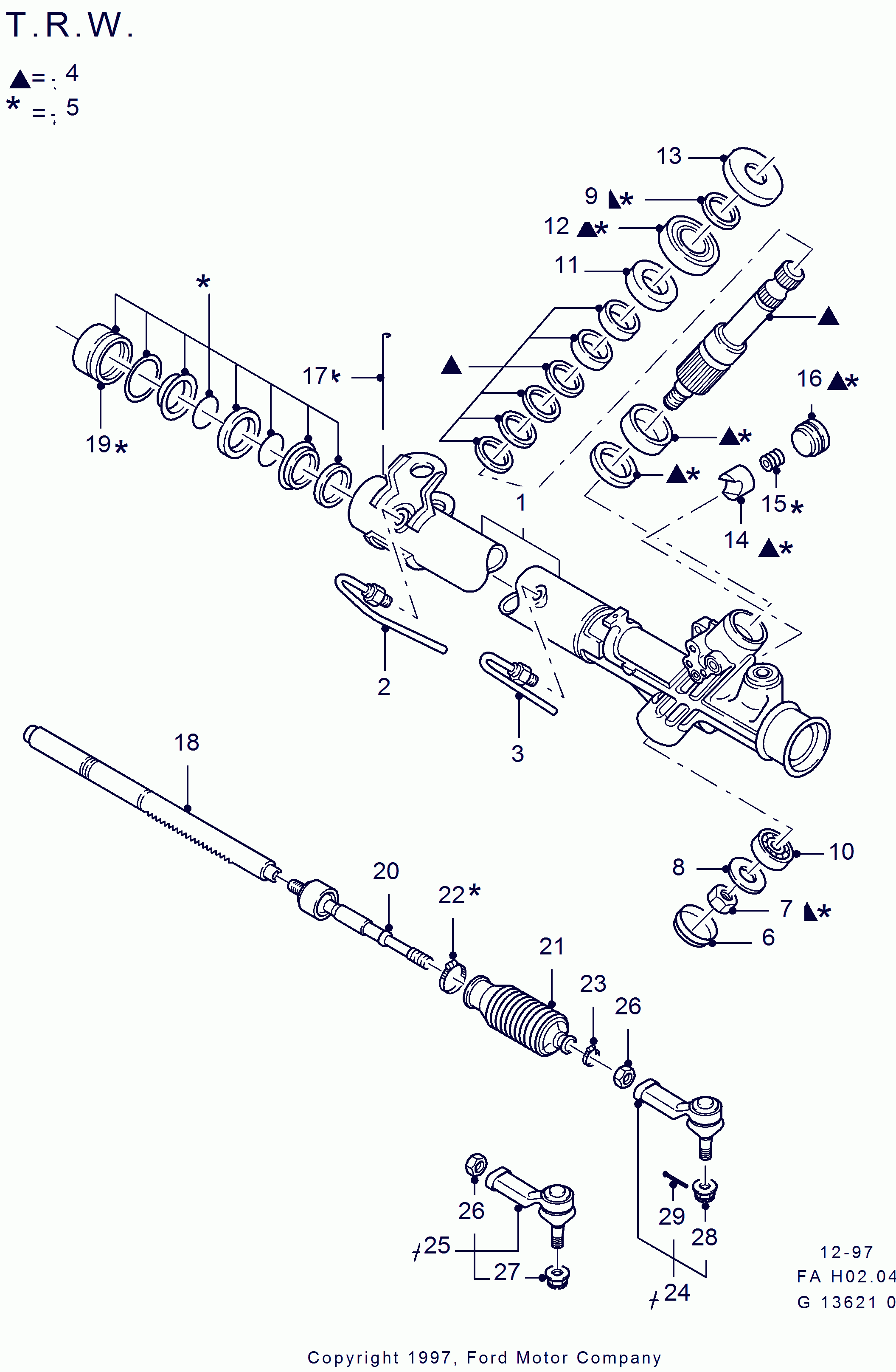 FORD 6197238 - Aksiālais šarnīrs, Stūres šķērsstiepnis ps1.lv