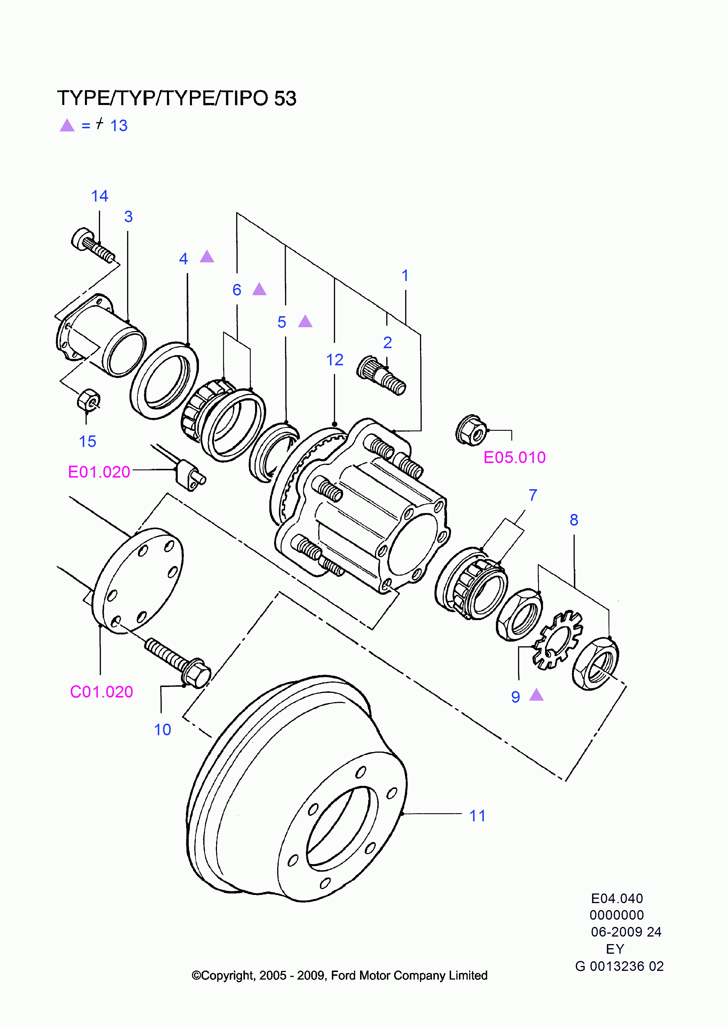 FORD 0634049 - Riteņa rumbas gultņa komplekts ps1.lv