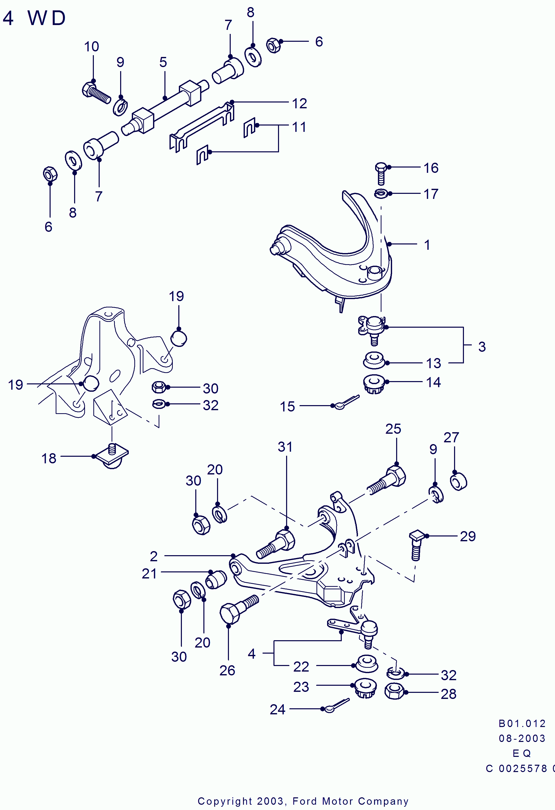 FORD 4 521 290 - Piekare, Šķērssvira ps1.lv