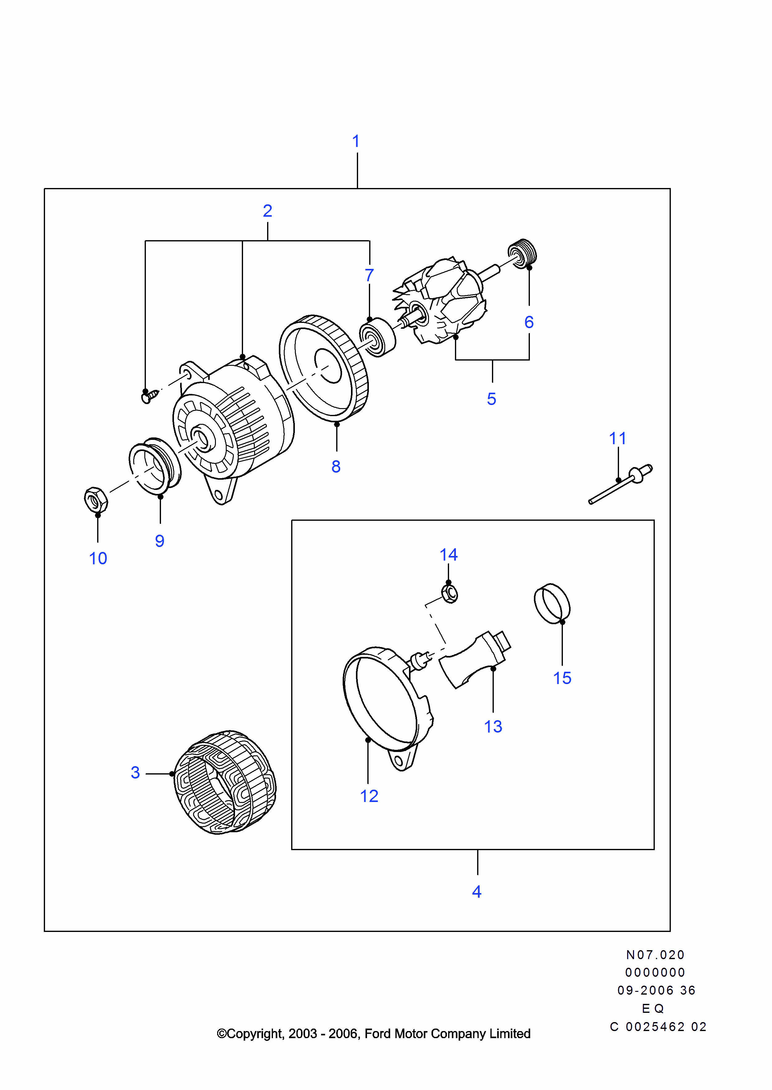 FORD 4 344 538 - Ģenerators ps1.lv