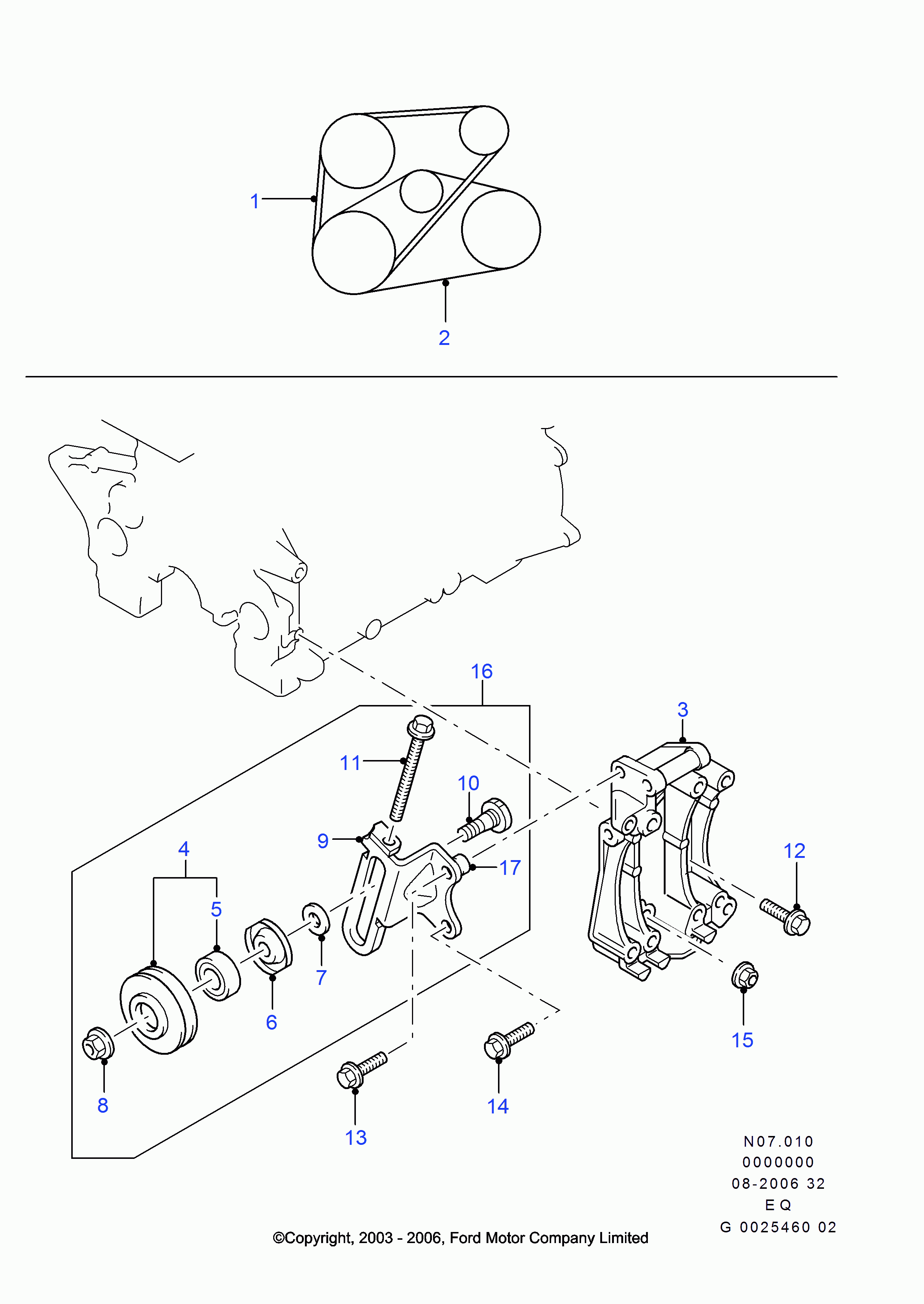 FORD 4982548 - Ķīļsiksna ps1.lv