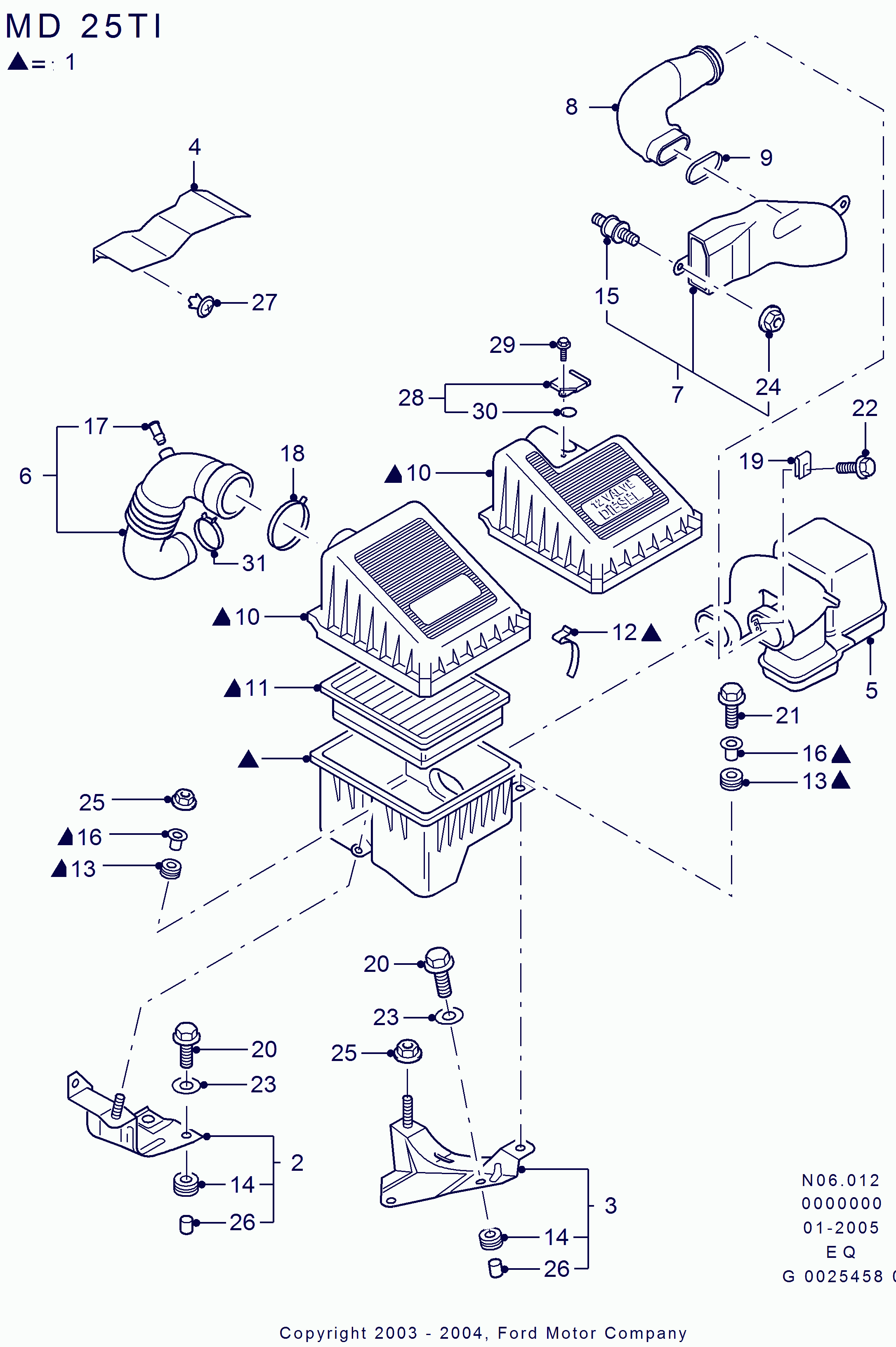 FORD USA 1213440 - Gaisa filtrs ps1.lv