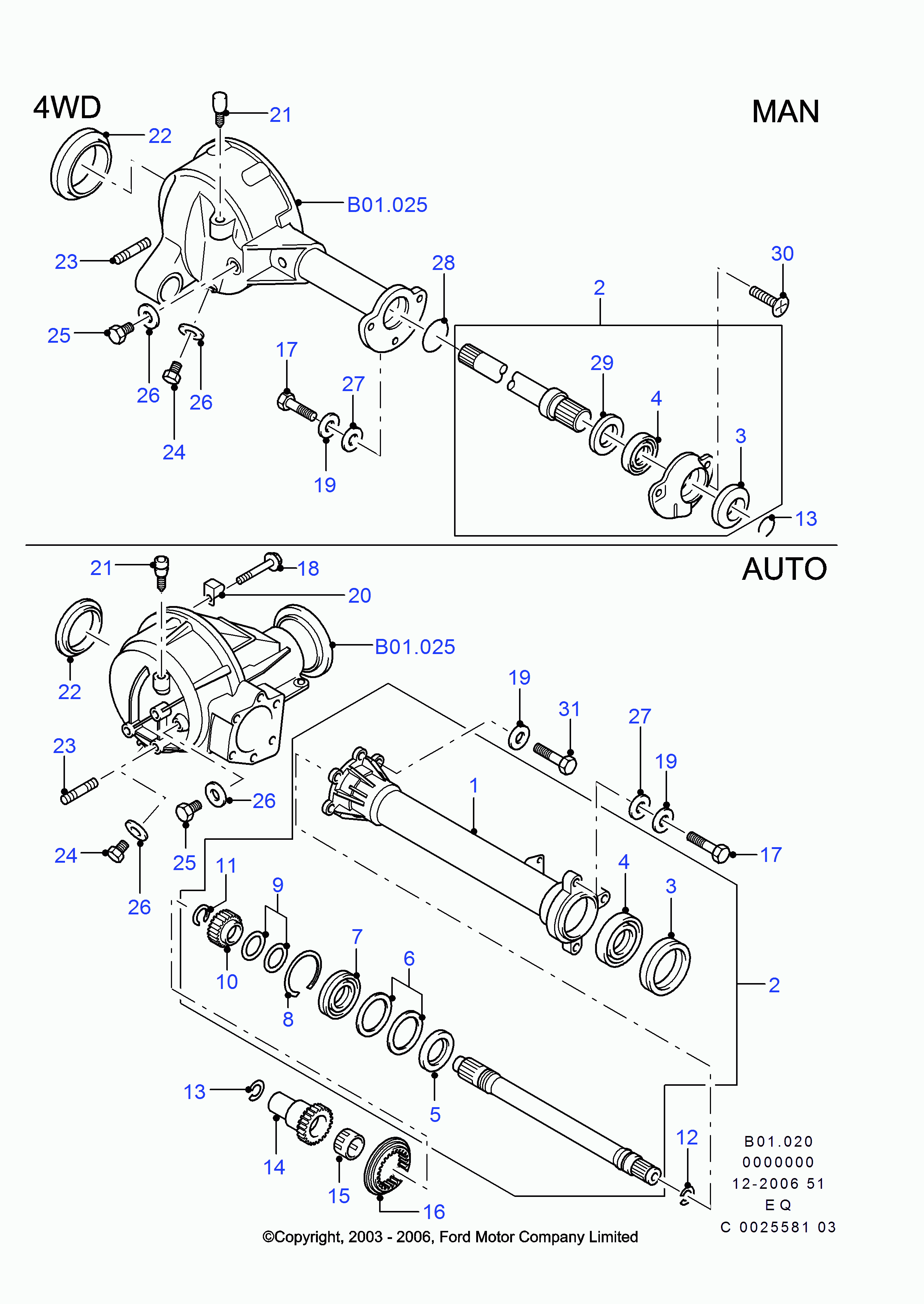 FORD 3647540 - Vārpstas blīvgredzens, Piedziņas vārpsta ps1.lv