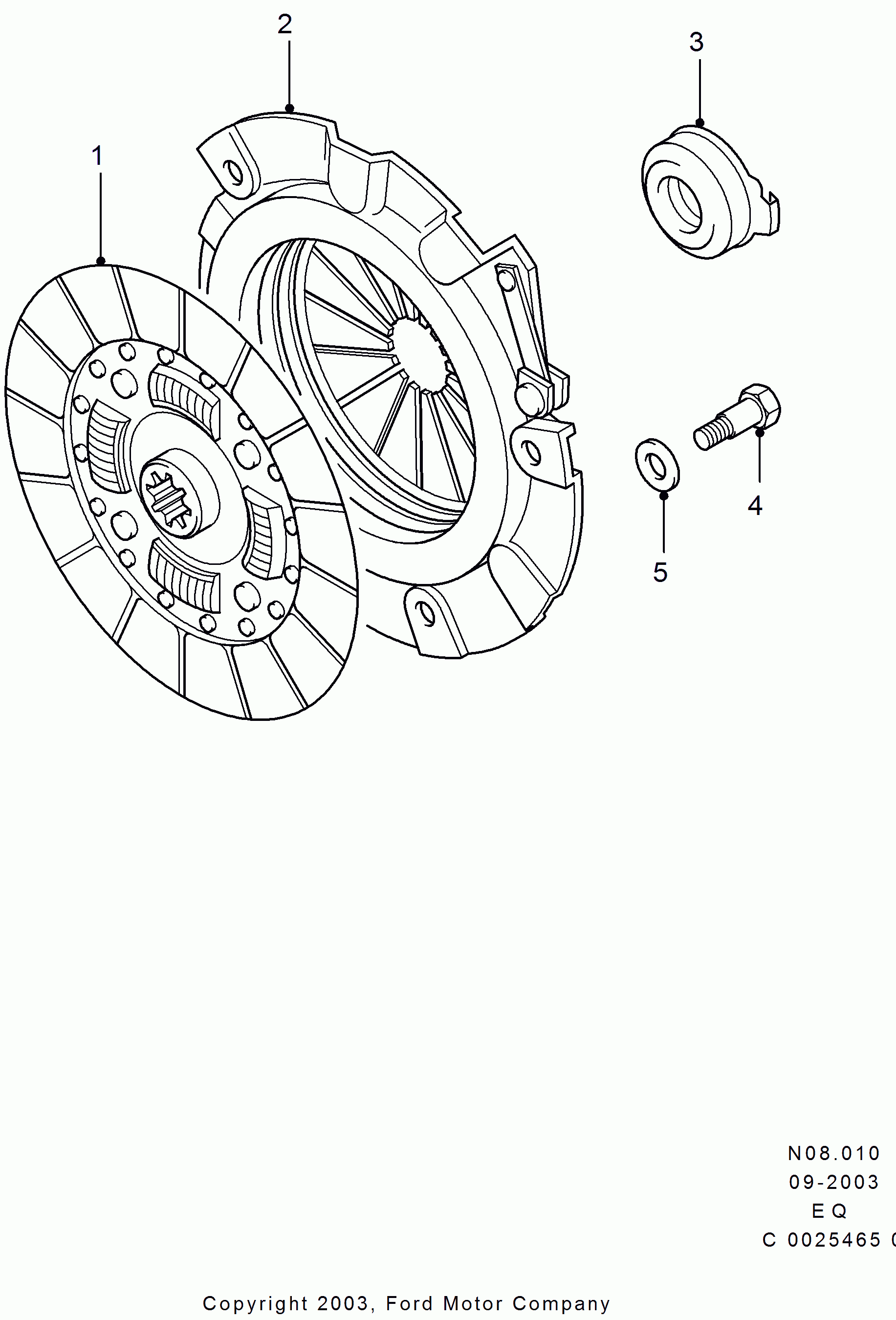 FORD 4421581 - Sajūga piespiedējdisks ps1.lv