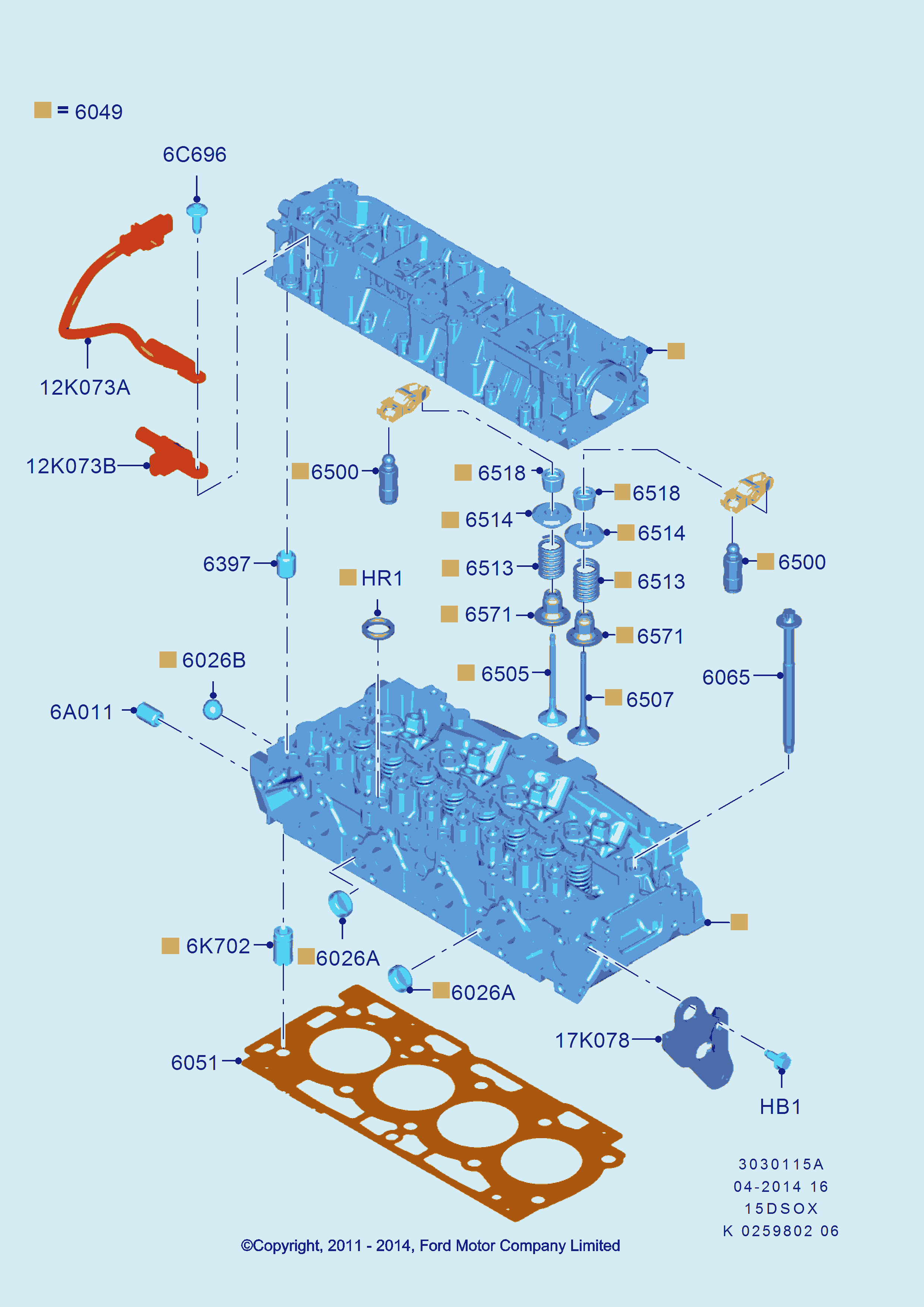 FORD 1 145 937 - Blīvgredzens, Vārsta kāts ps1.lv