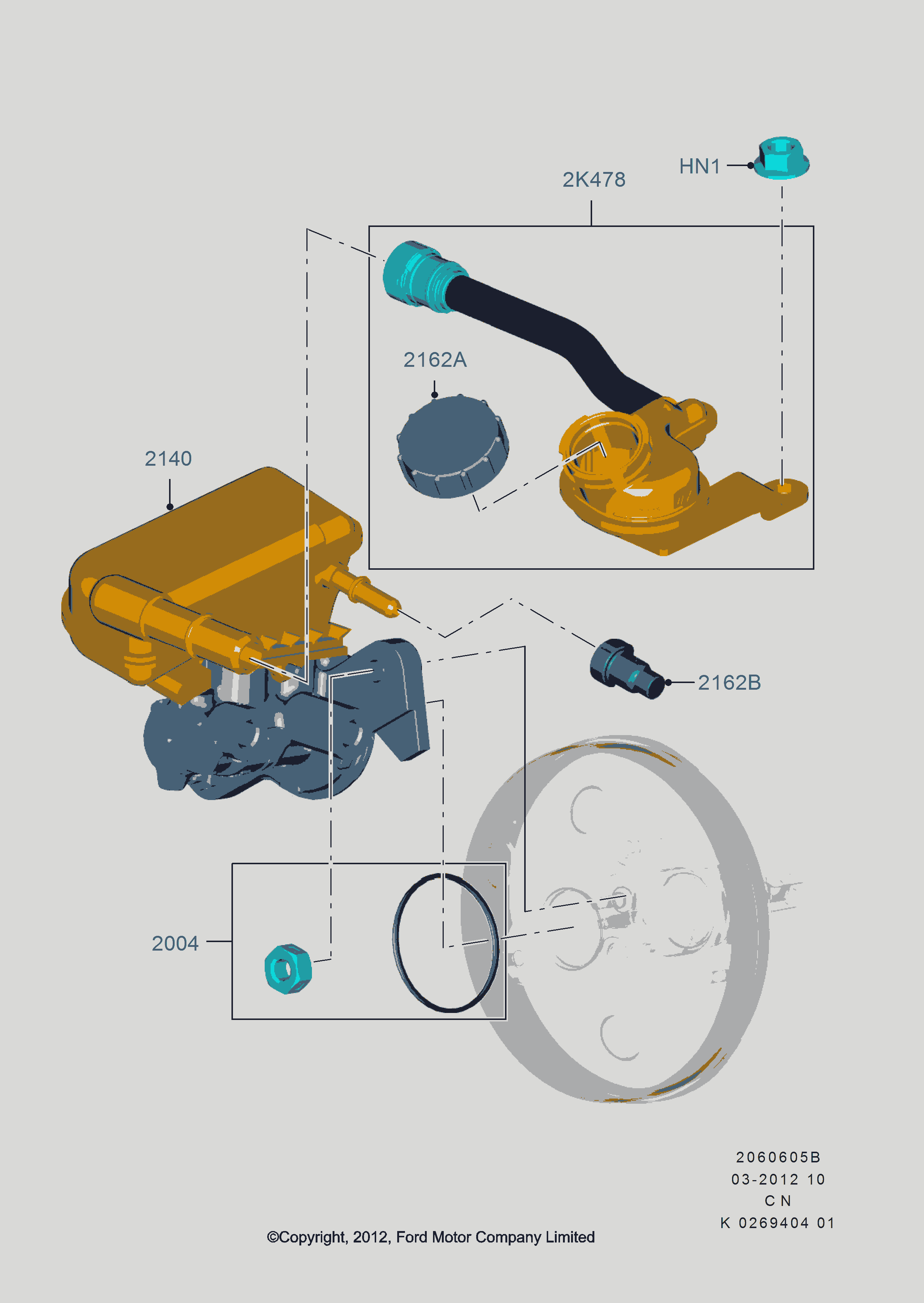 FORD ASIA / OCEANIA 1754836 - Galvenais bremžu cilindrs ps1.lv