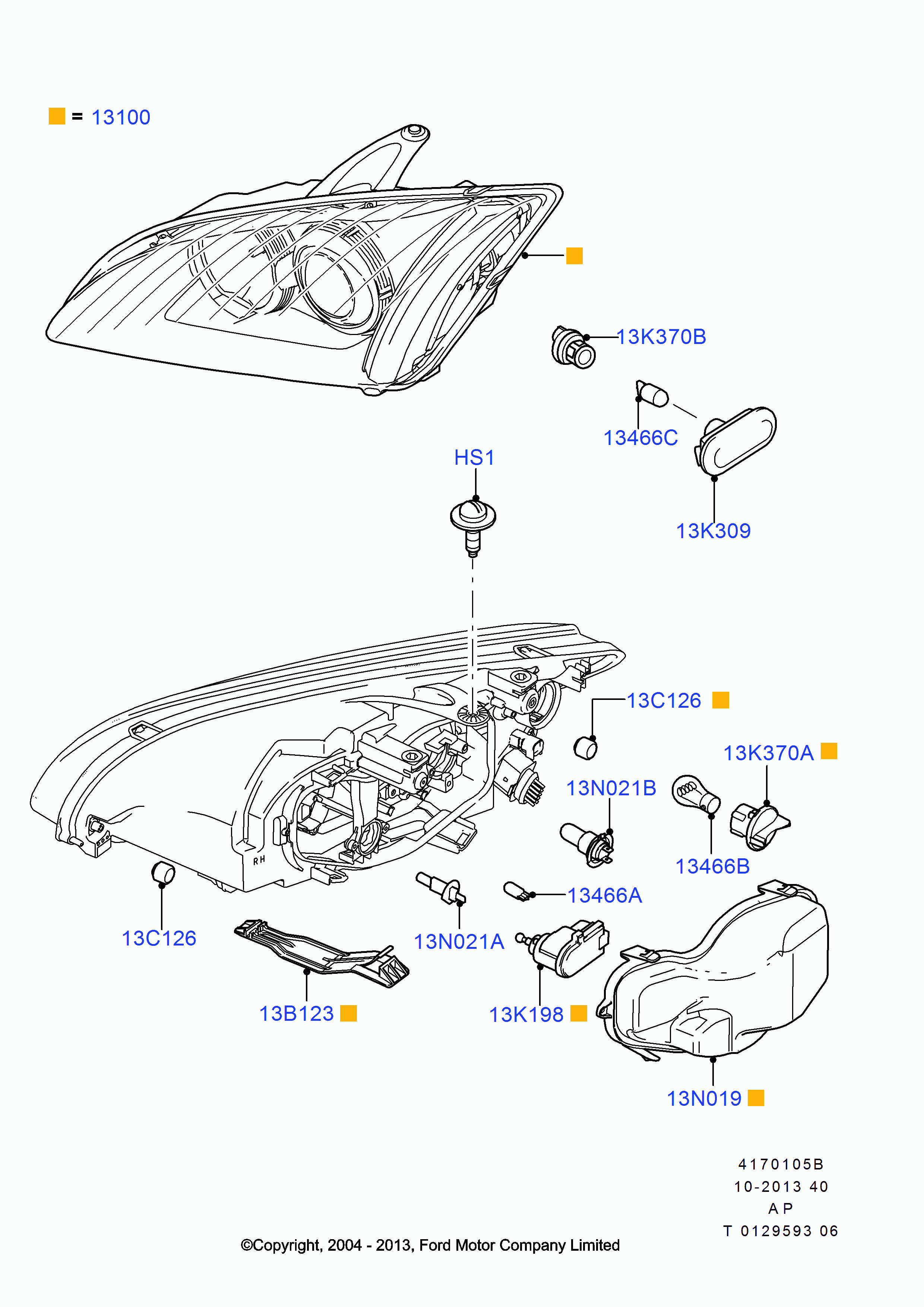 FORD 1324270 - Moldings / aizsarguzlika ps1.lv