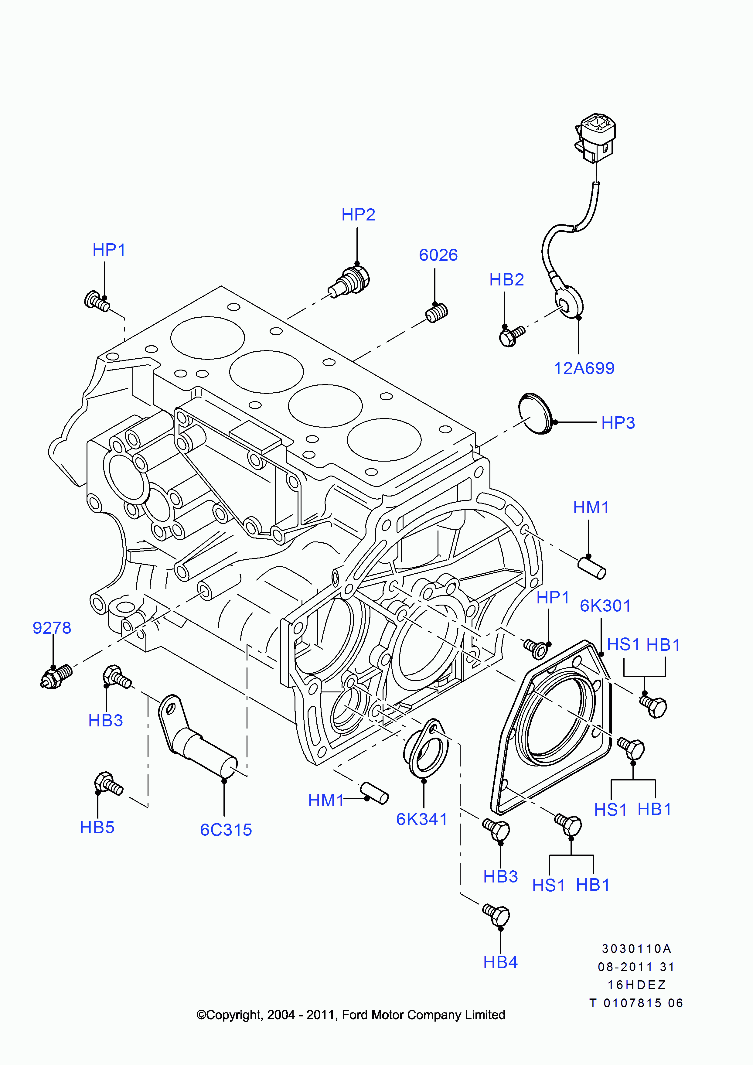 FORD 1110834 - Sensor - Crankshaft Position - Cps ps1.lv