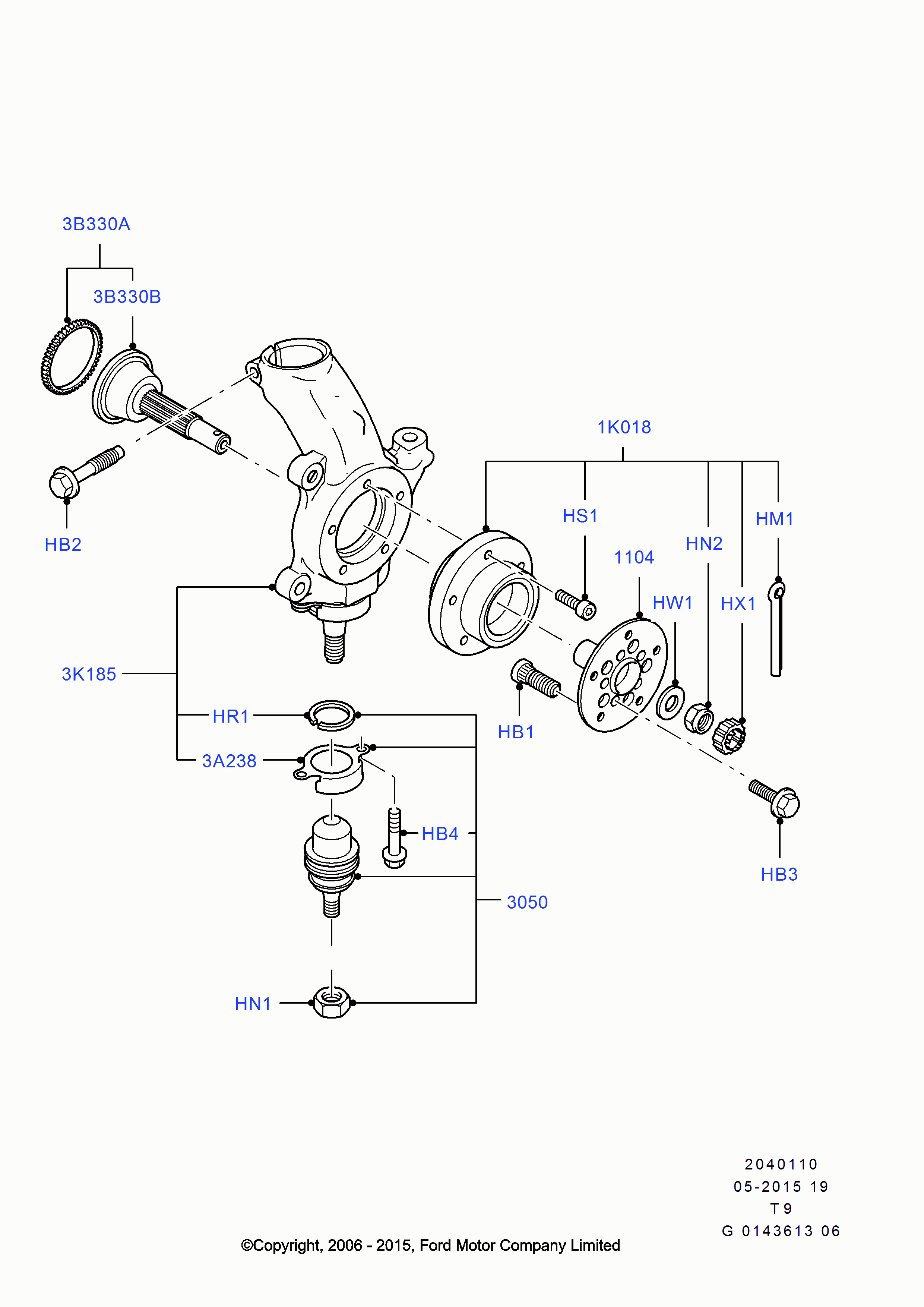 FORD 1383586 - Riteņa rumbas gultņa komplekts ps1.lv