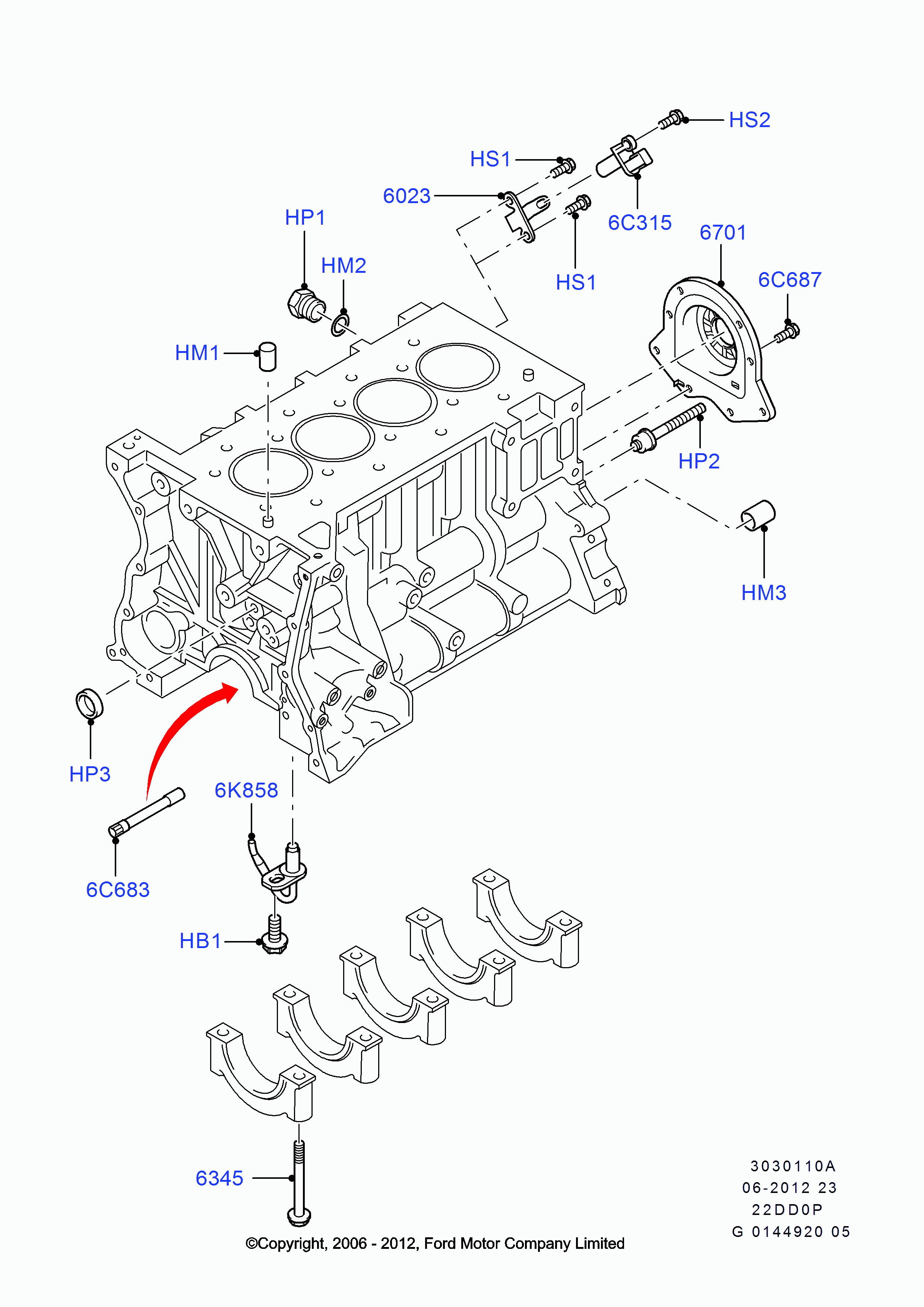 FORD 1 143 723 - Impulsu devējs, Kloķvārpsta ps1.lv