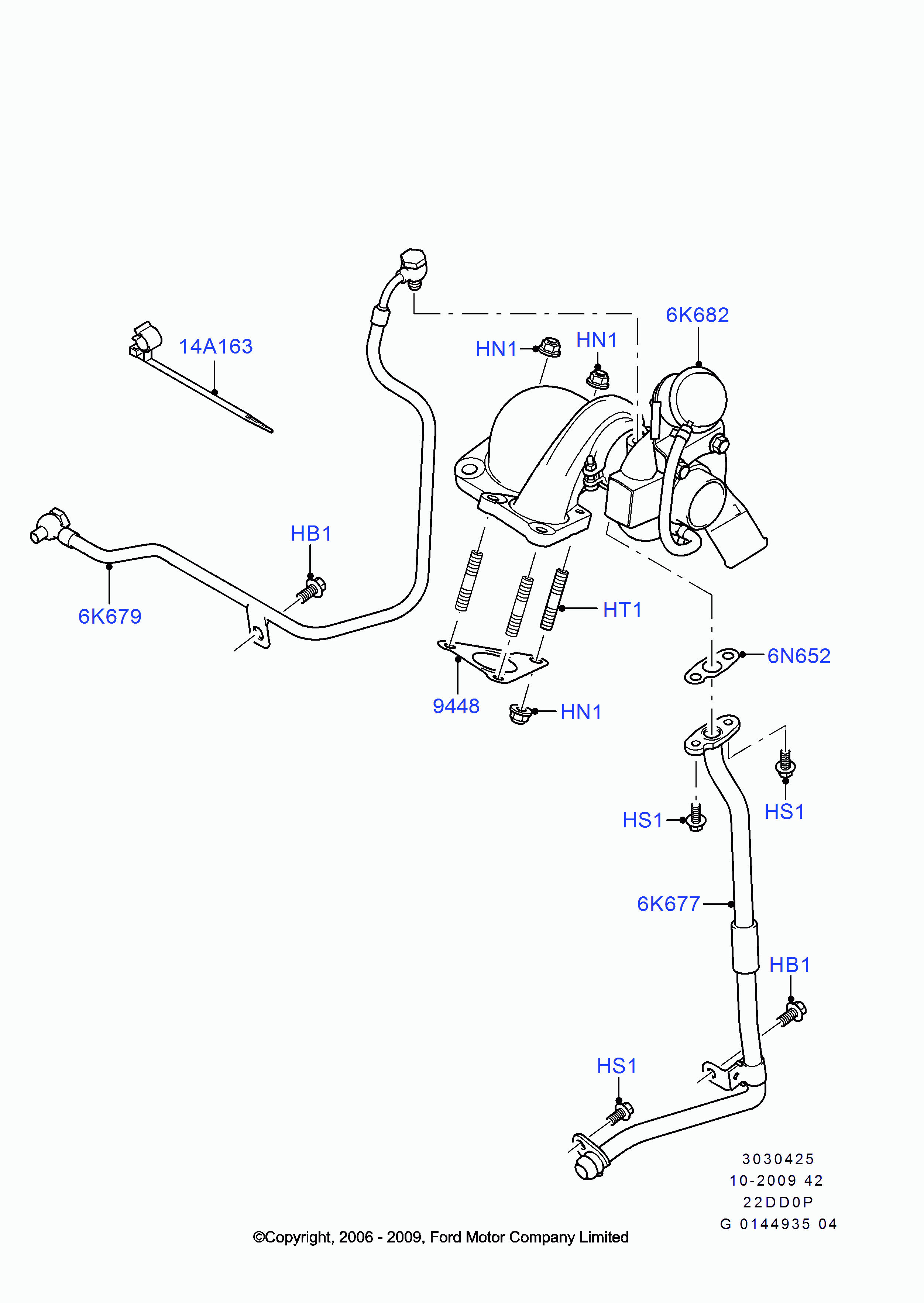 FORD 1497697 - Kompresors, Turbopūte ps1.lv