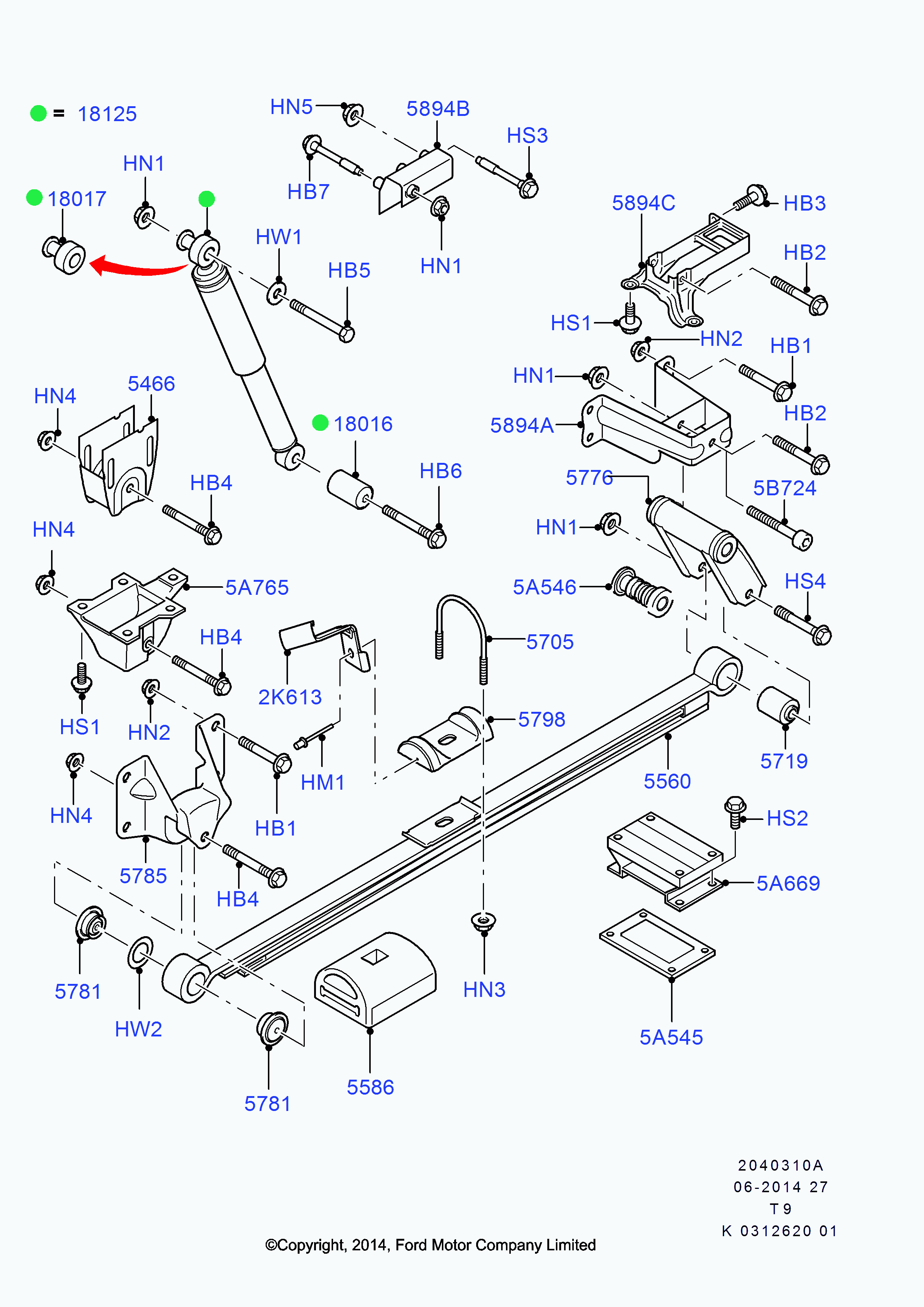 FORD 1605793 - Amortizators ps1.lv