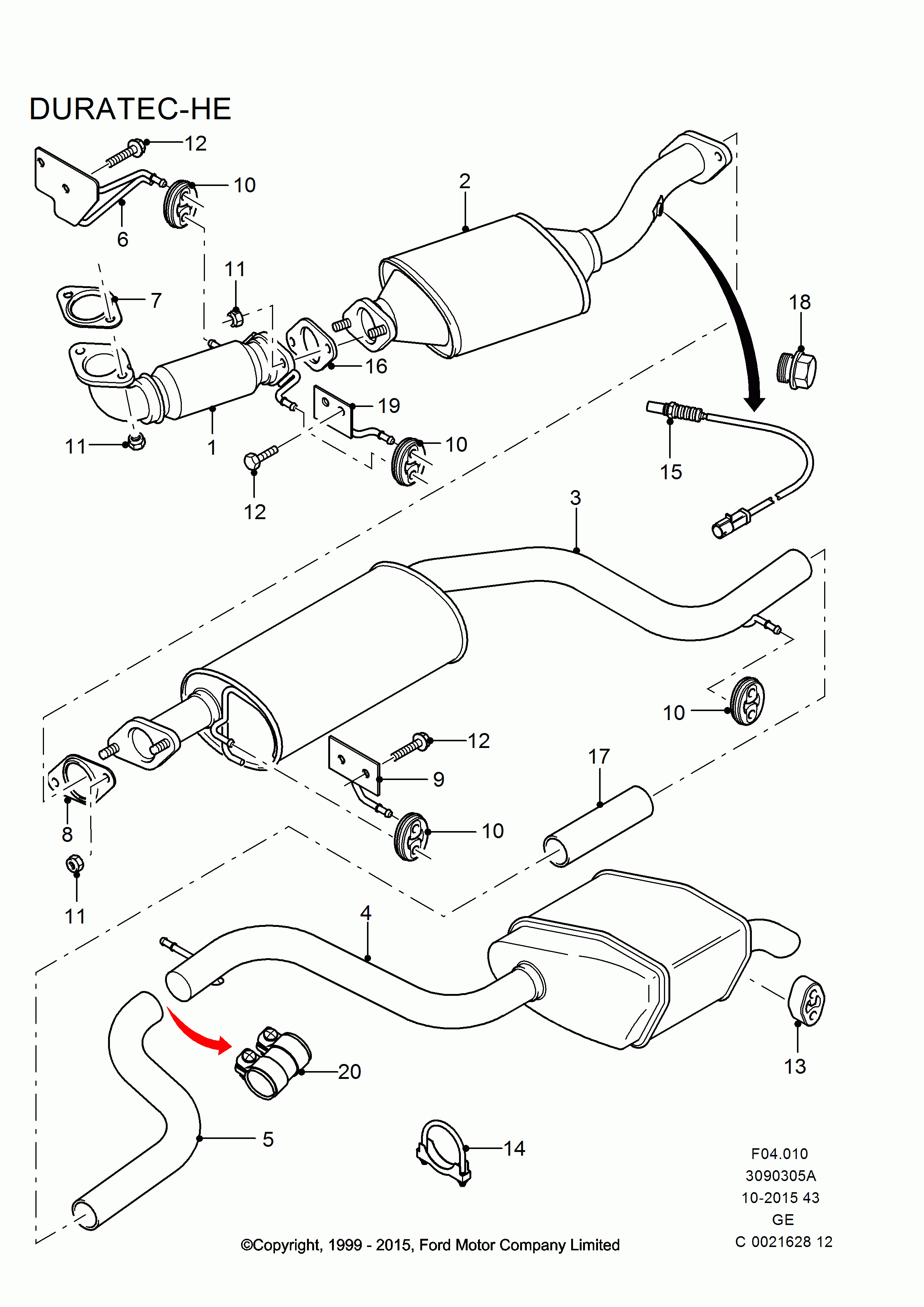 FORD 1 147 420 - Lambda zonde ps1.lv