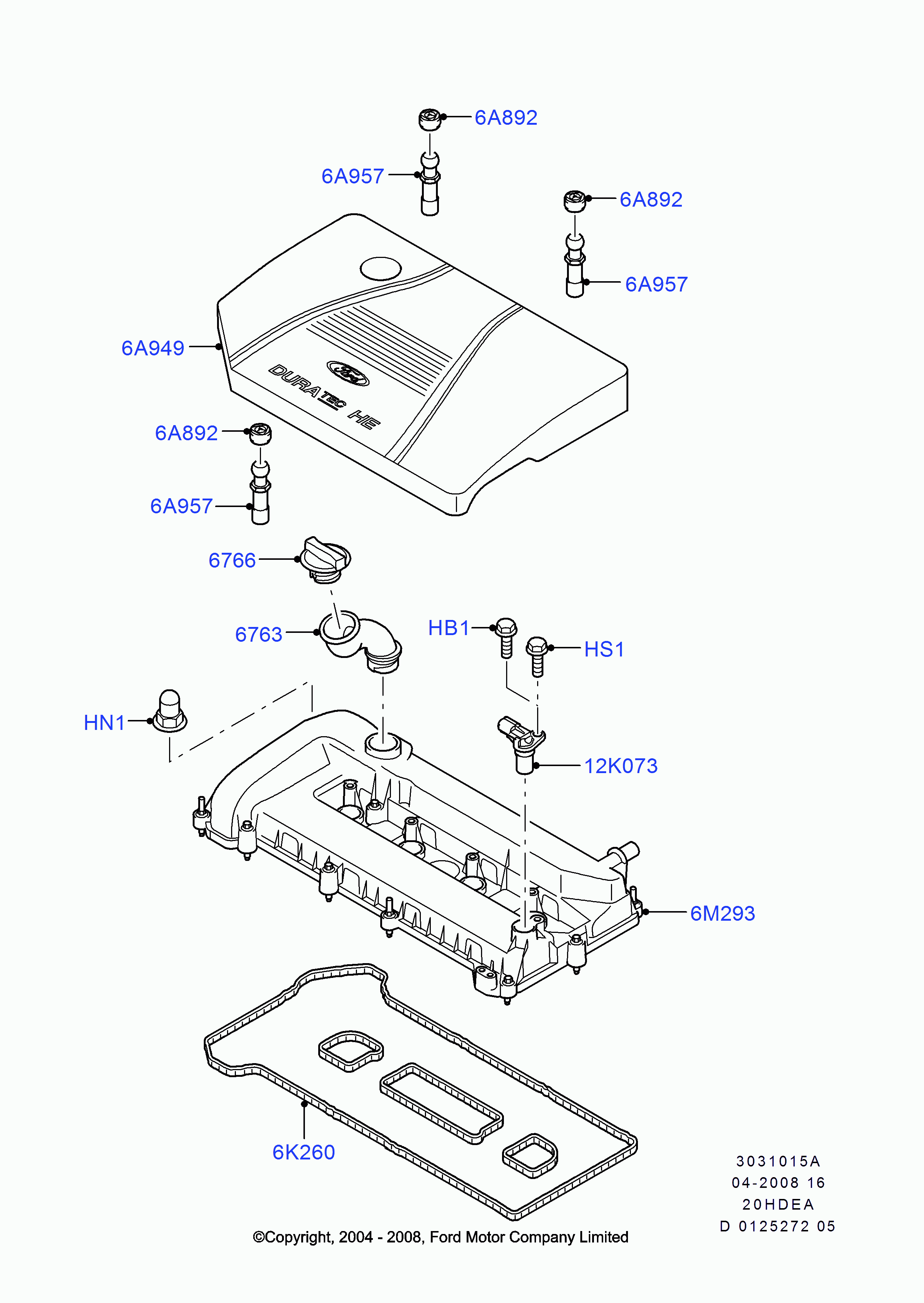 FORD 1434444 - Motora vāks ps1.lv