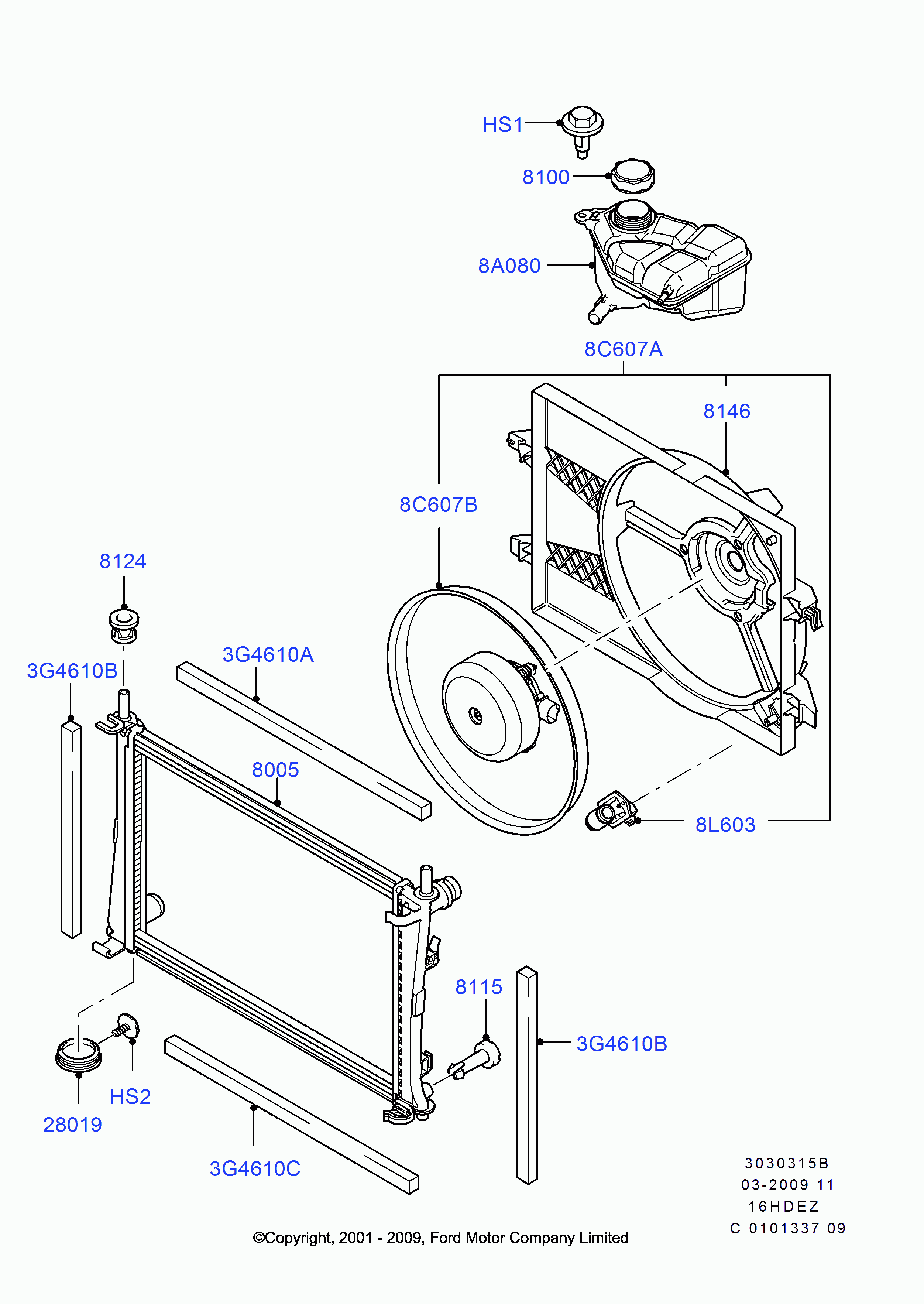 FORD 1 325 831 - Radiators, Motora dzesēšanas sistēma ps1.lv