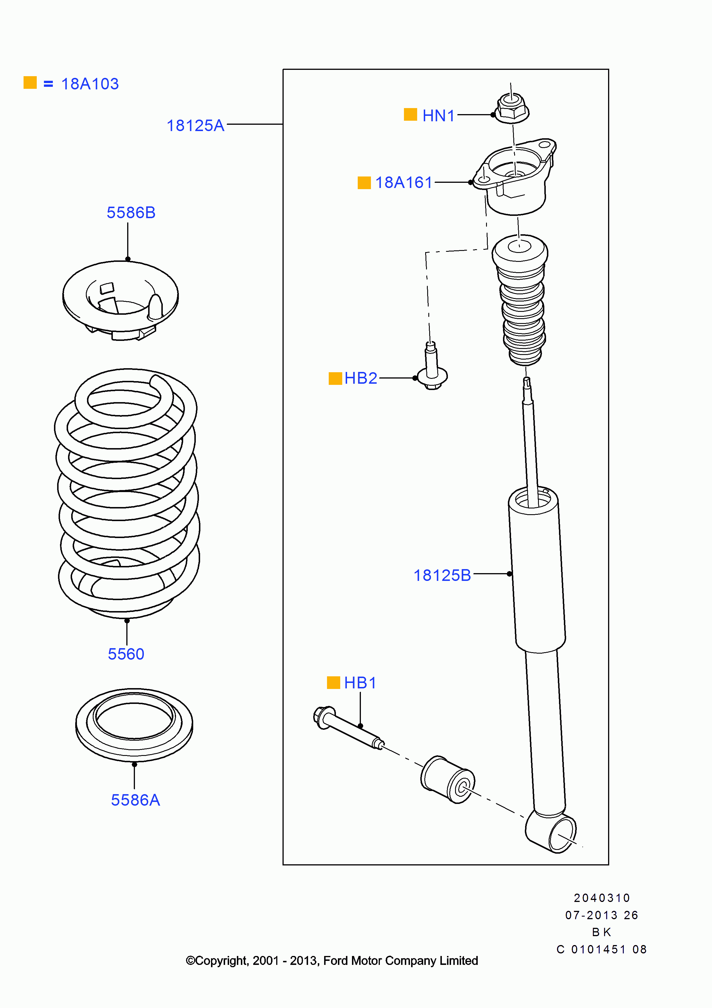 FORD 1305638 - Amortizators ps1.lv