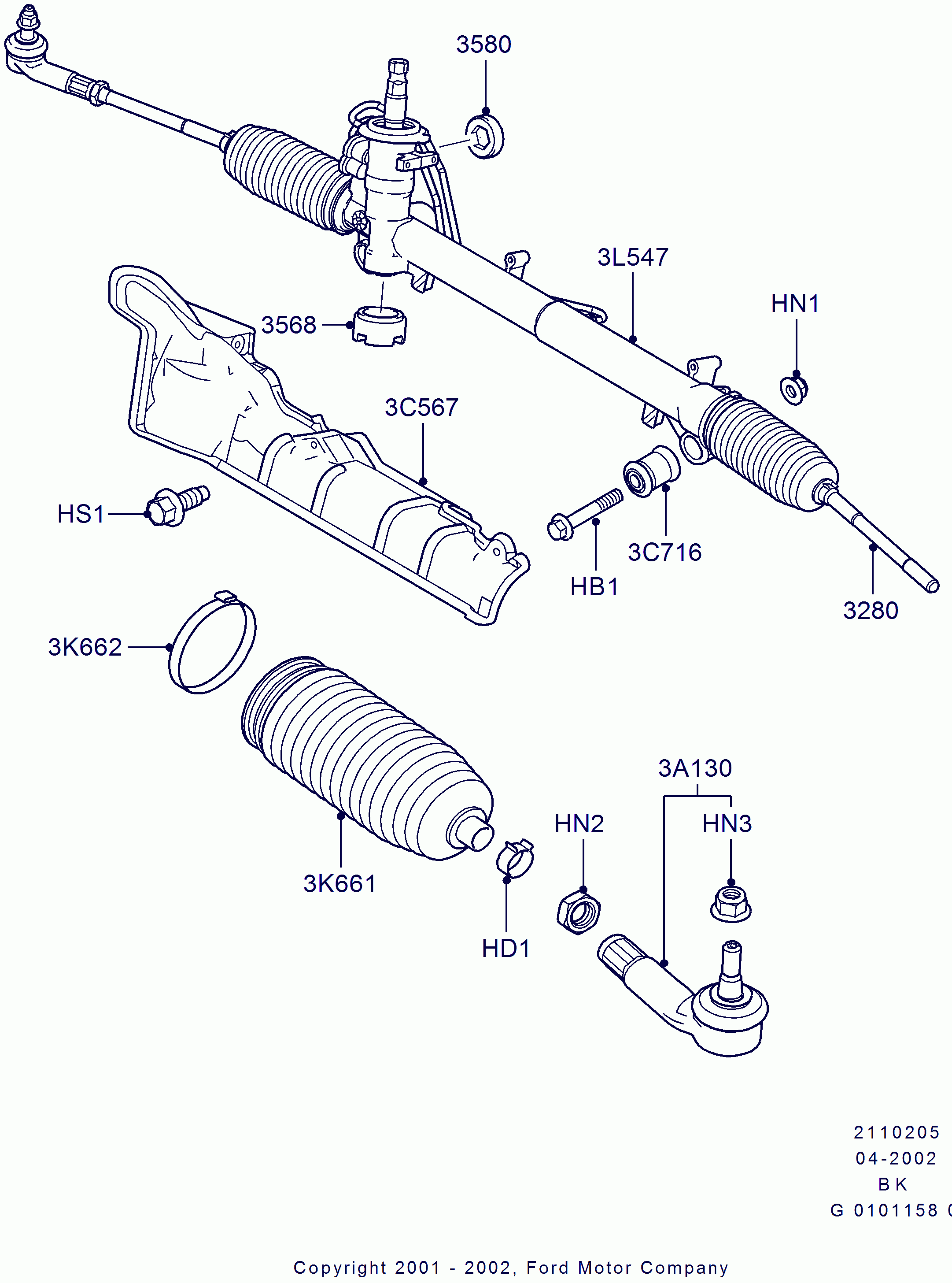 FORD 4330628 - Putekļusargs, Stūres iekārta ps1.lv