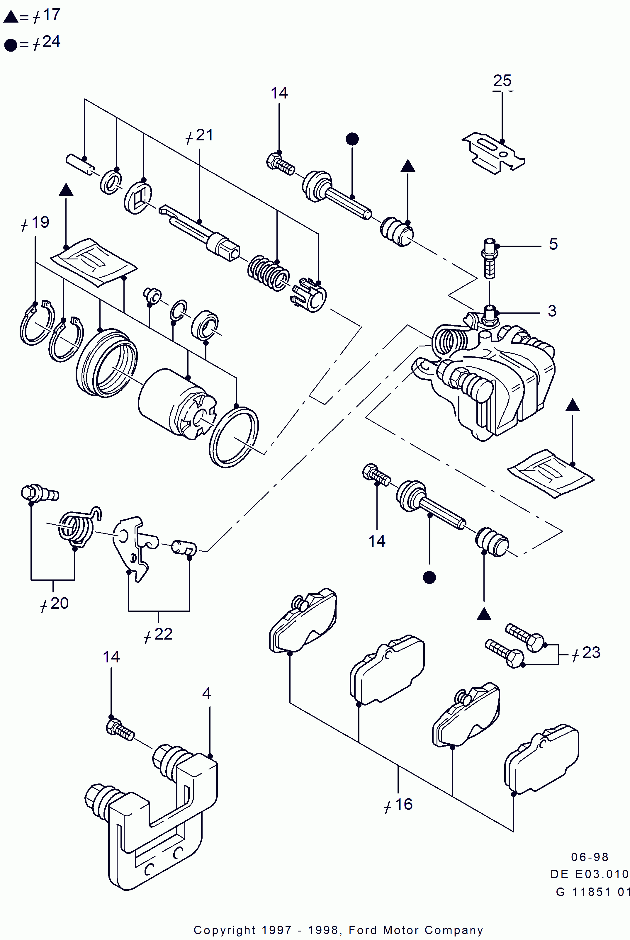 FORD 1478334 - Bremžu suports ps1.lv