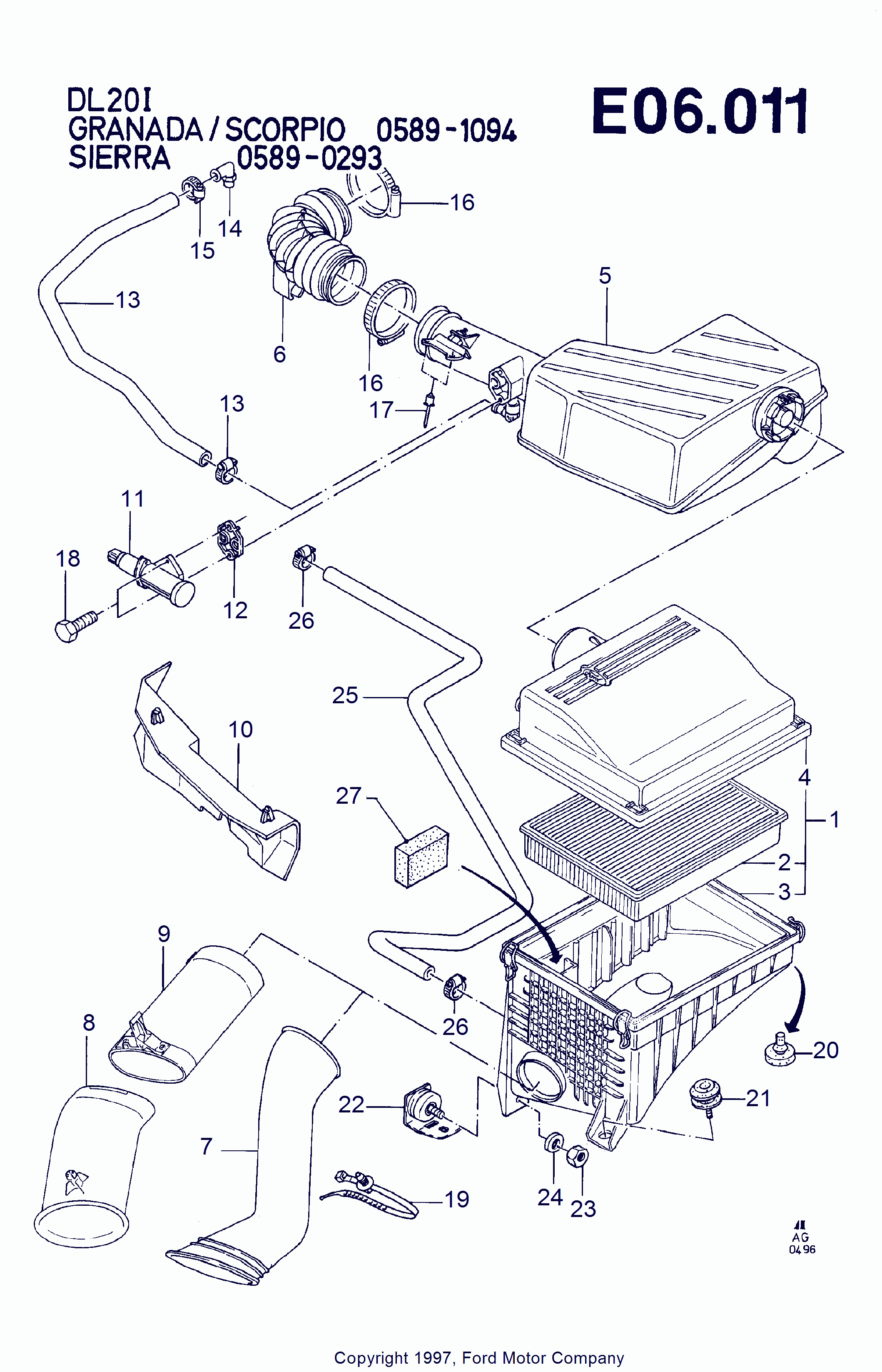 FORD 1 579 605 - Gaisa filtrs ps1.lv