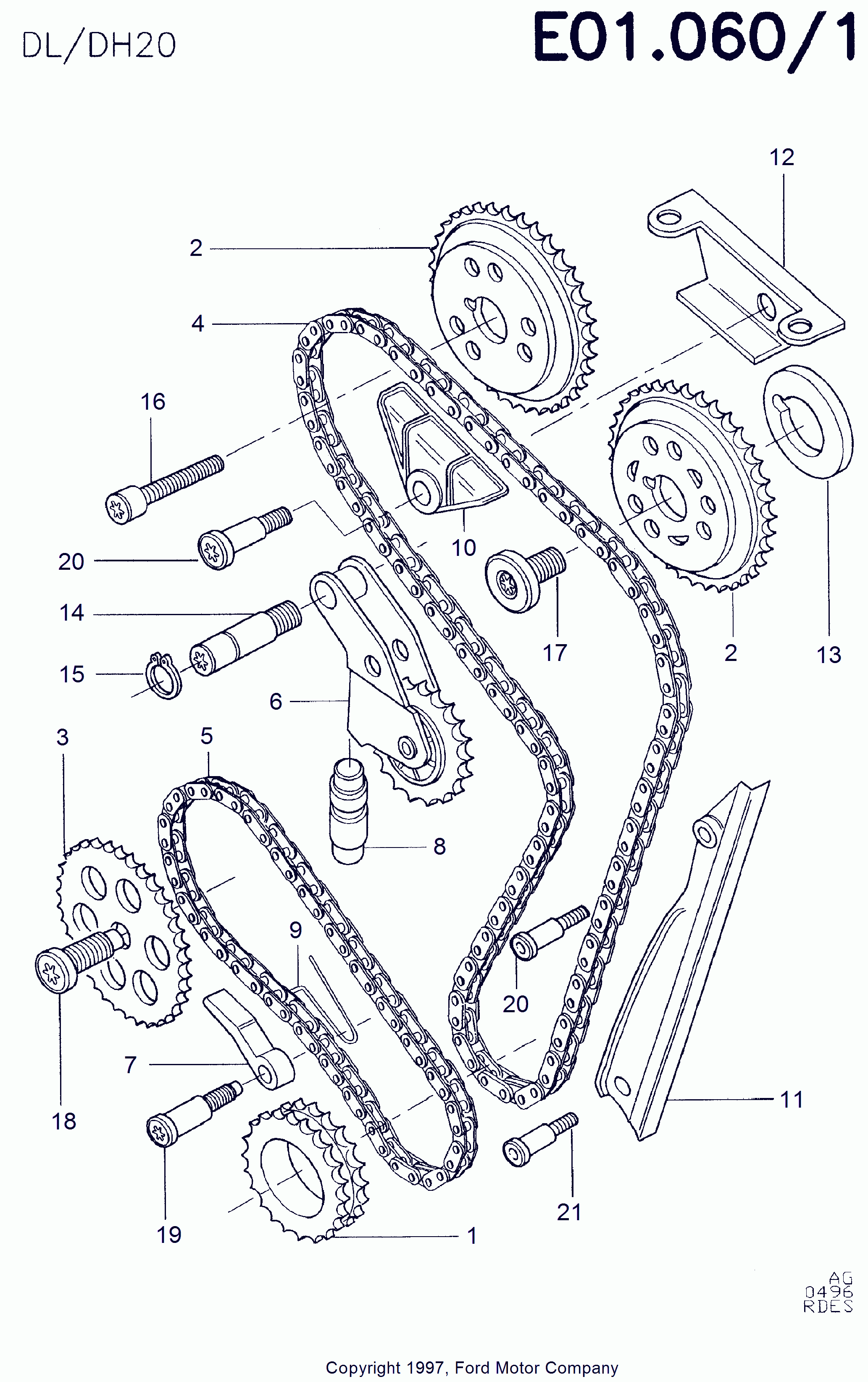 FORD 7079280 - Ķēde, Eļļas sūkņa piedziņa ps1.lv