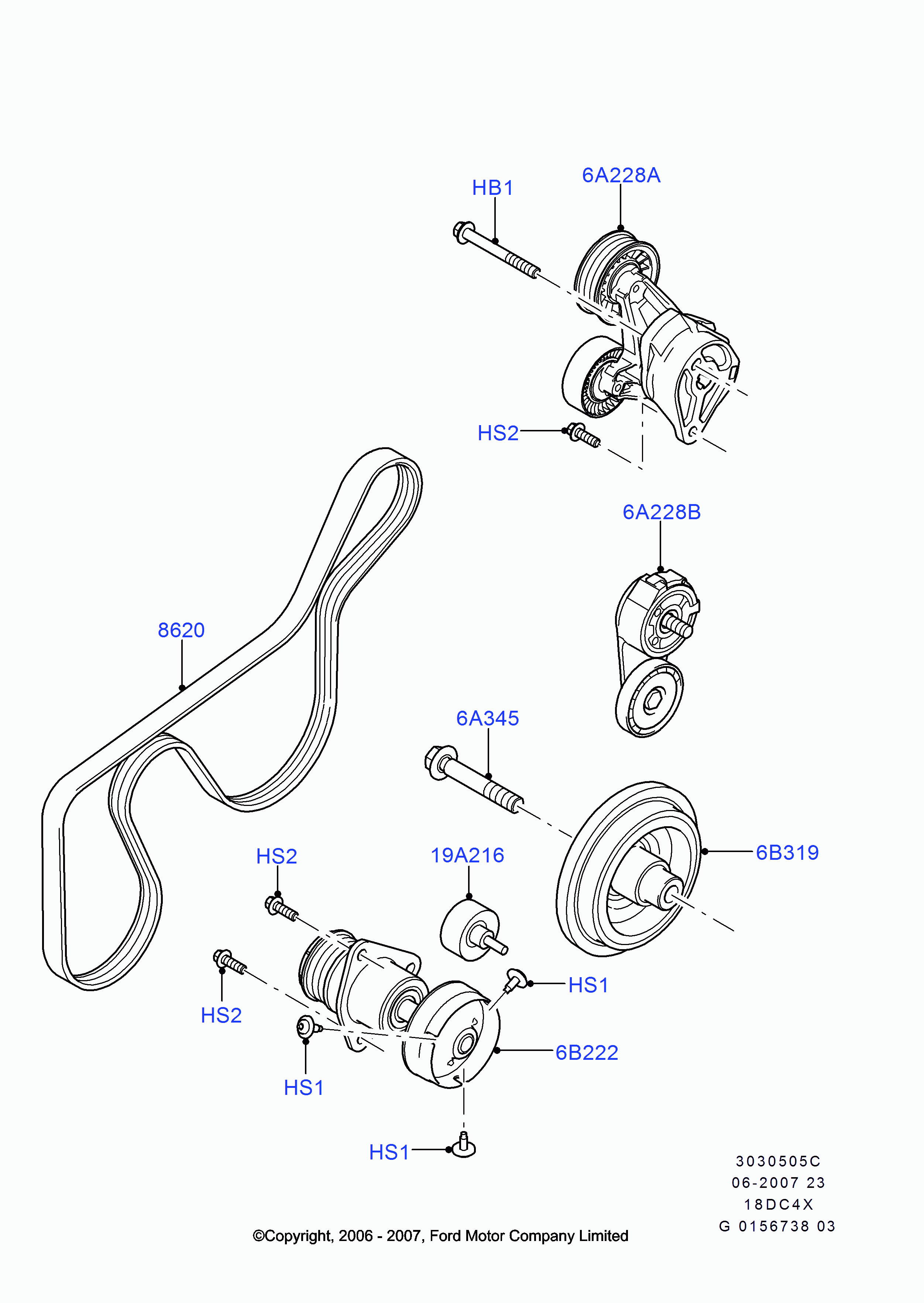 FORD 1149503 - Parazīt / Vadrullītis, Ķīļrievu siksna ps1.lv