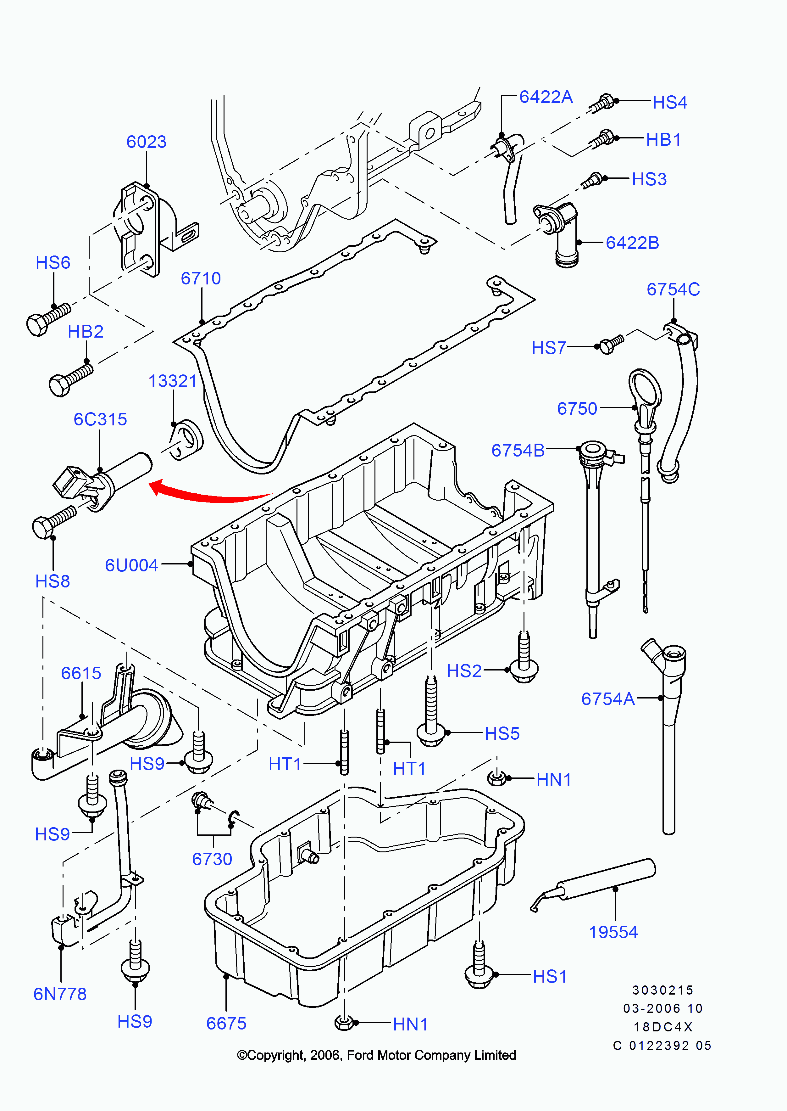 FORD 1 078 498 - Blīve, Eļļas vācele ps1.lv