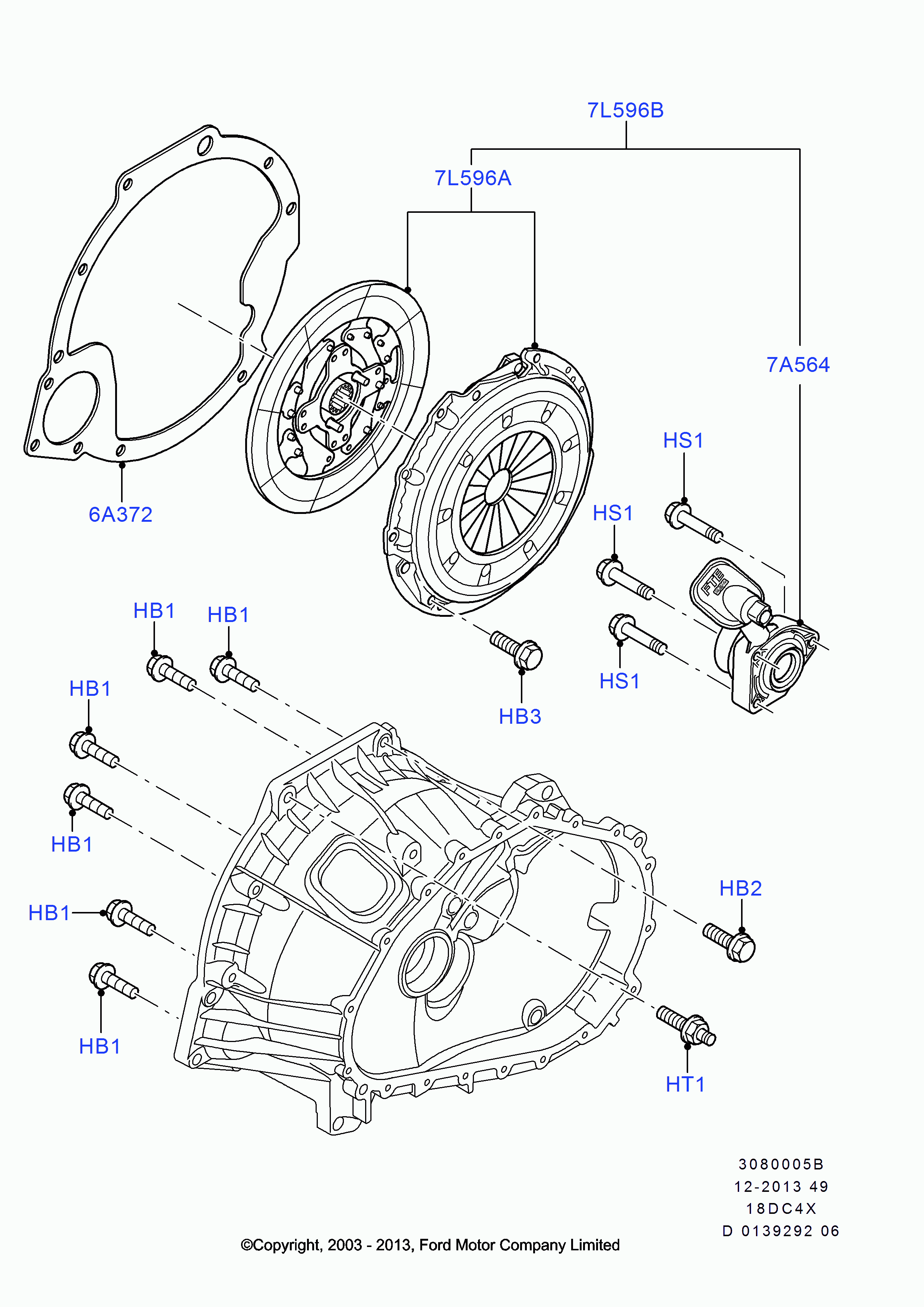 FORD 1677271 - Sajūga komplekts ps1.lv