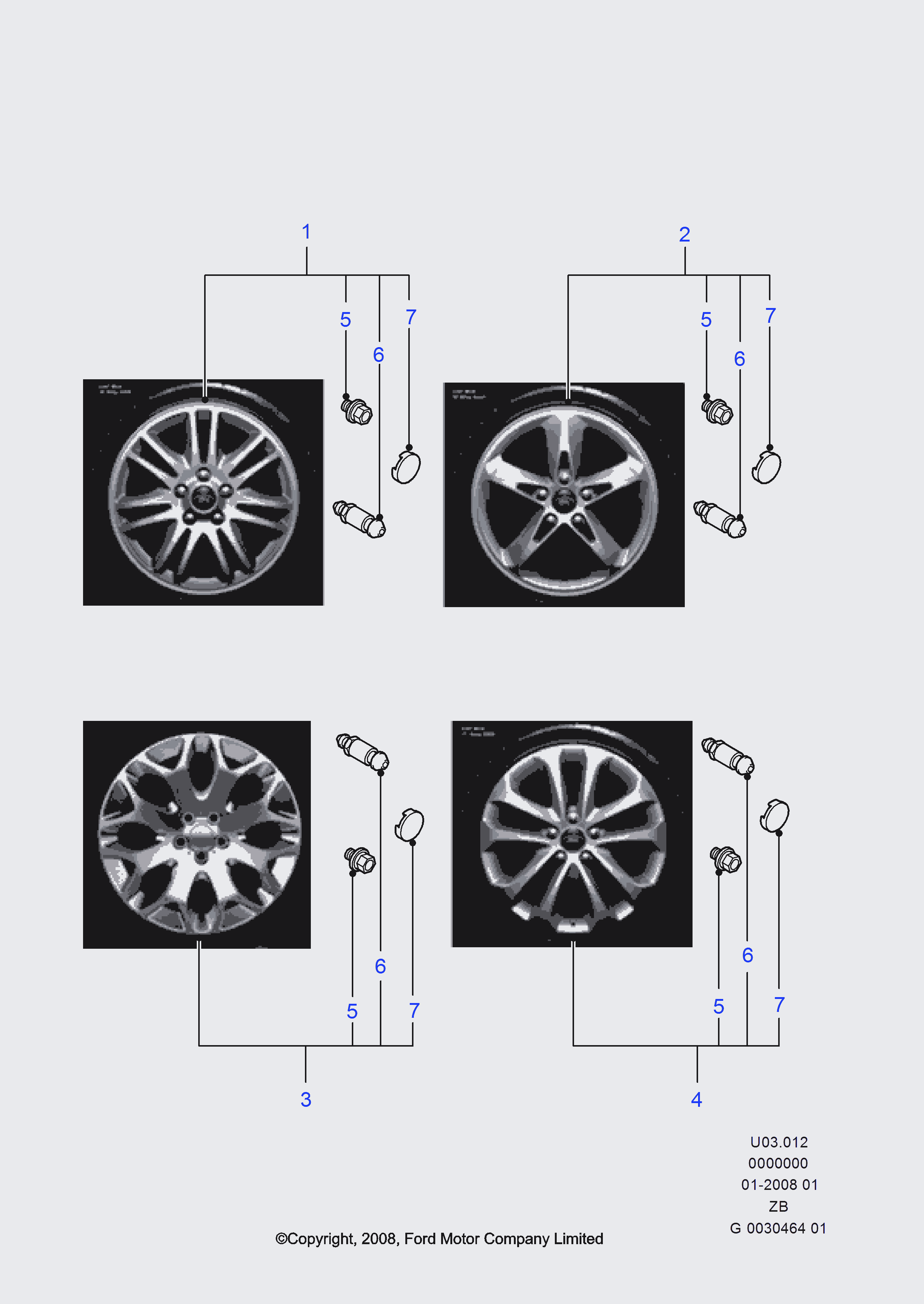 FORD 1 527 078 - Riteņa stiprināsanas uzgrieznis ps1.lv