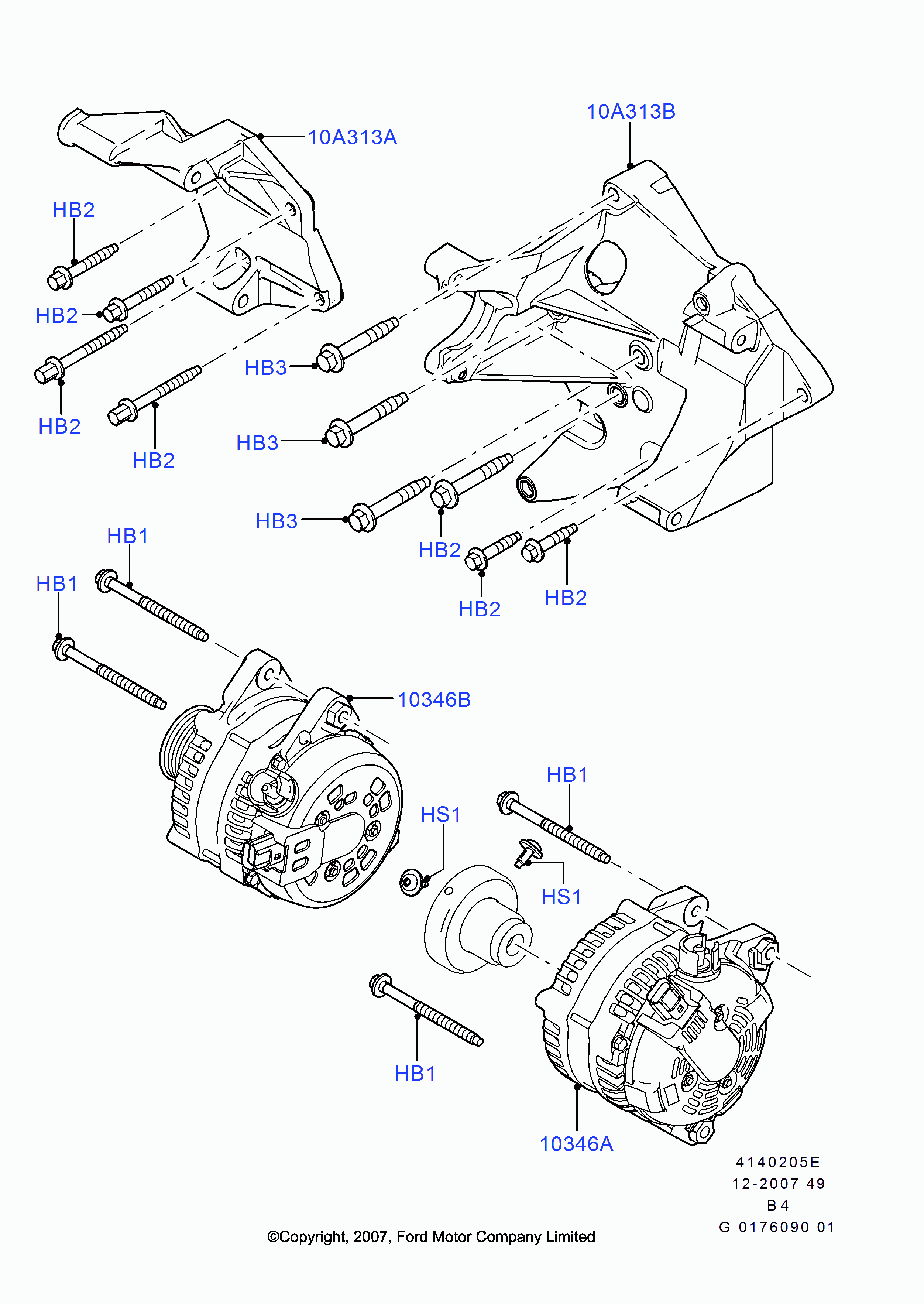 FORD 1708383 - Ģenerators ps1.lv