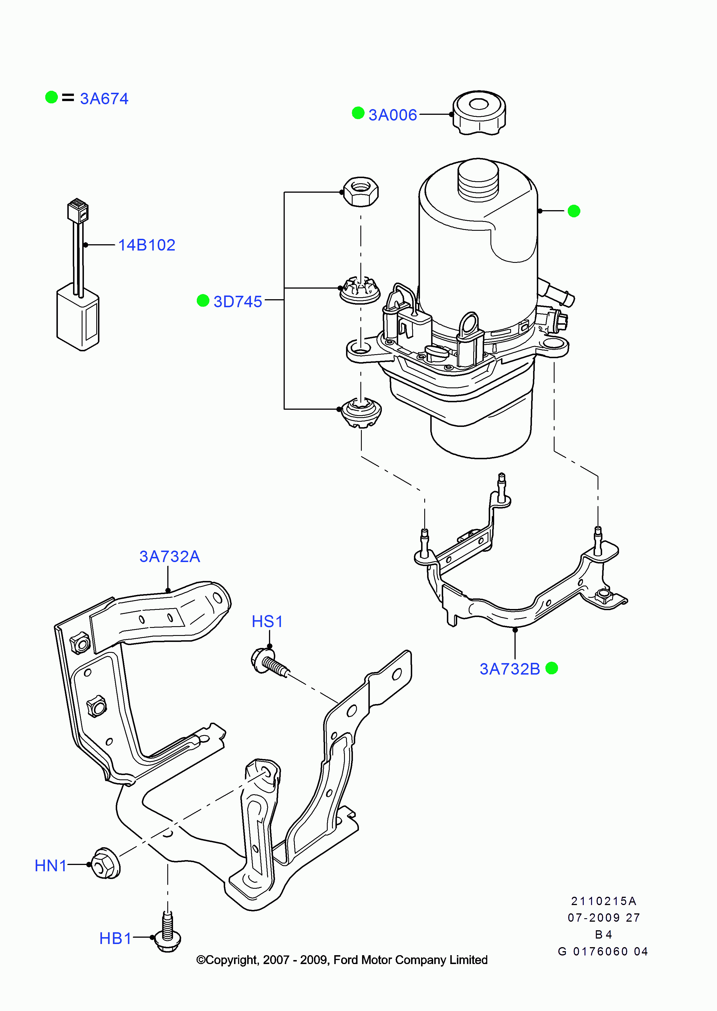 FORD 1 743 471 - Hidrosūknis, Stūres iekārta ps1.lv