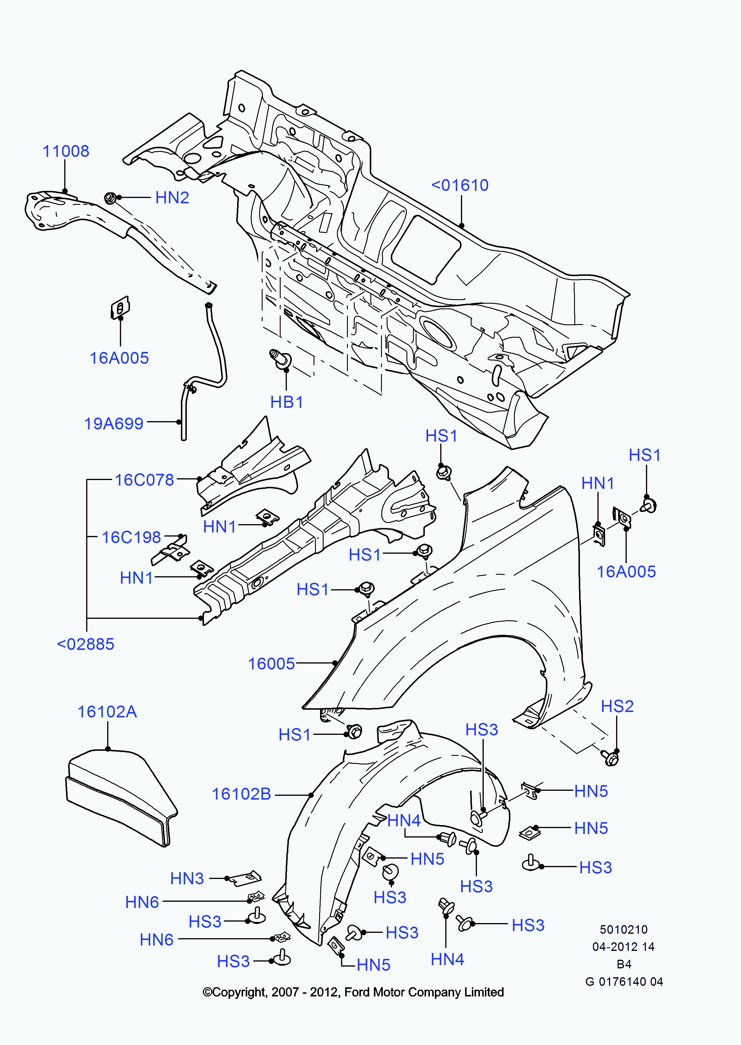 FORD 1359240 - Apdare, Riteņa niša ps1.lv