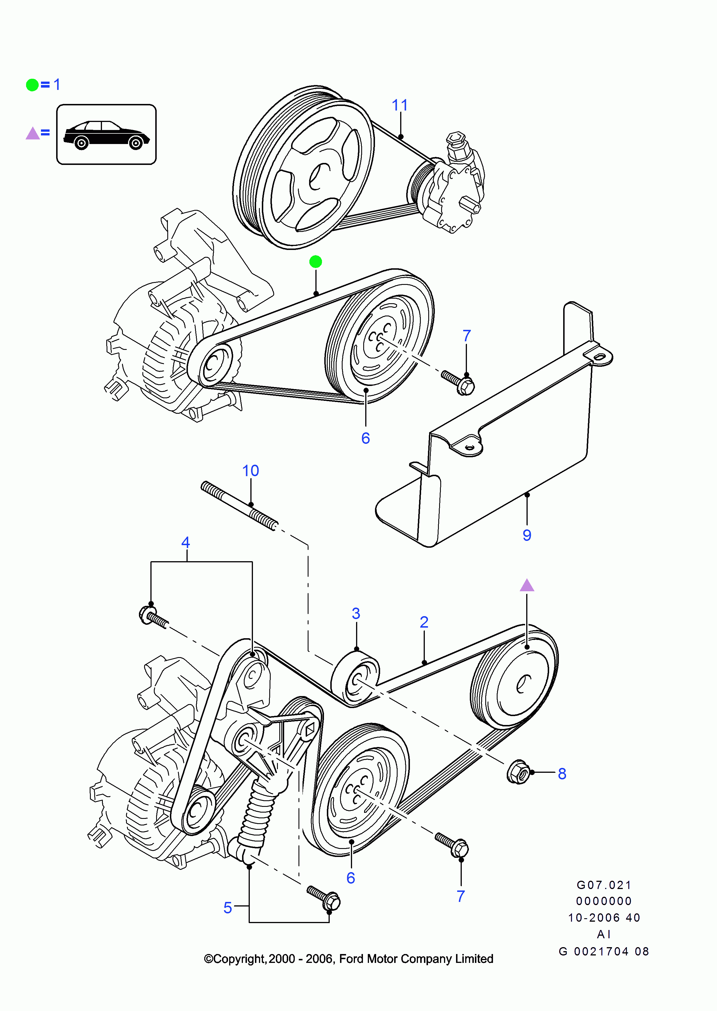 FORD 1329206 - Piedziņas skriemelis, Kloķvārpsta ps1.lv