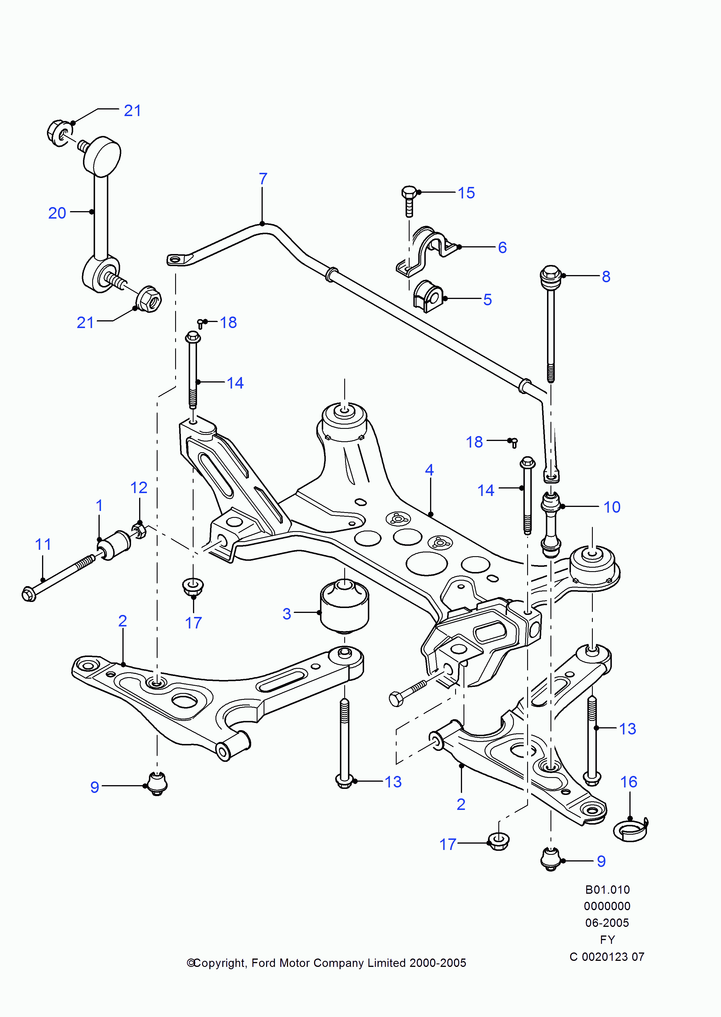 FORD 3933468 - Stiepnis / Atsaite, Stabilizators ps1.lv