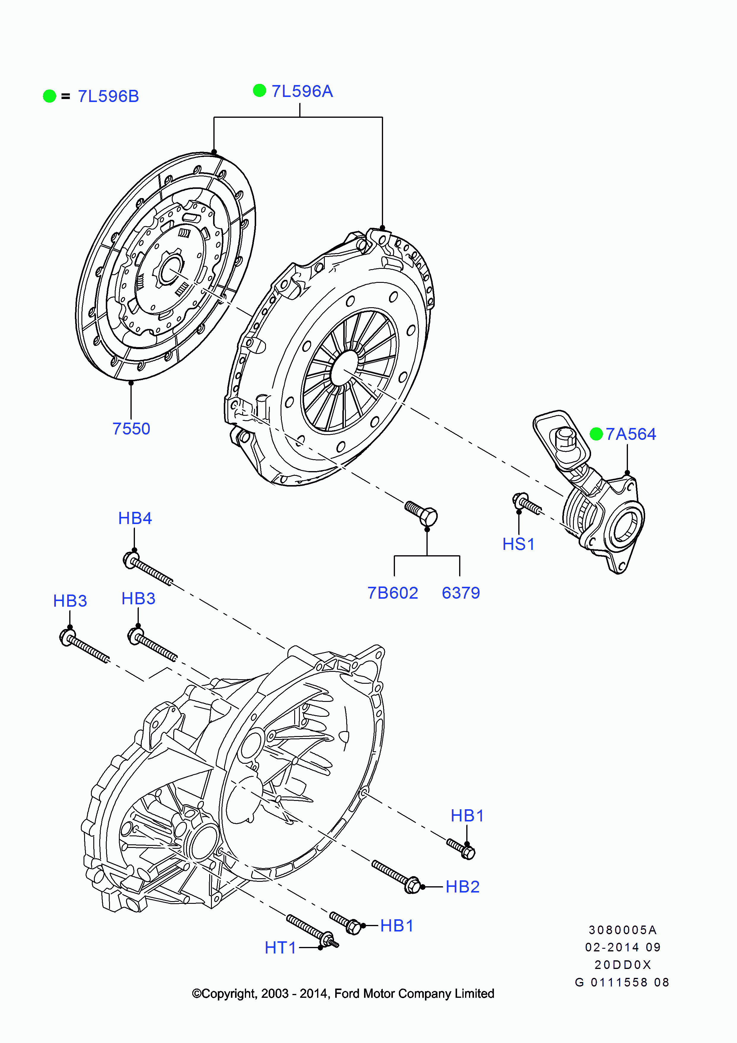 FORD 1811396 - Sajūga komplekts ps1.lv