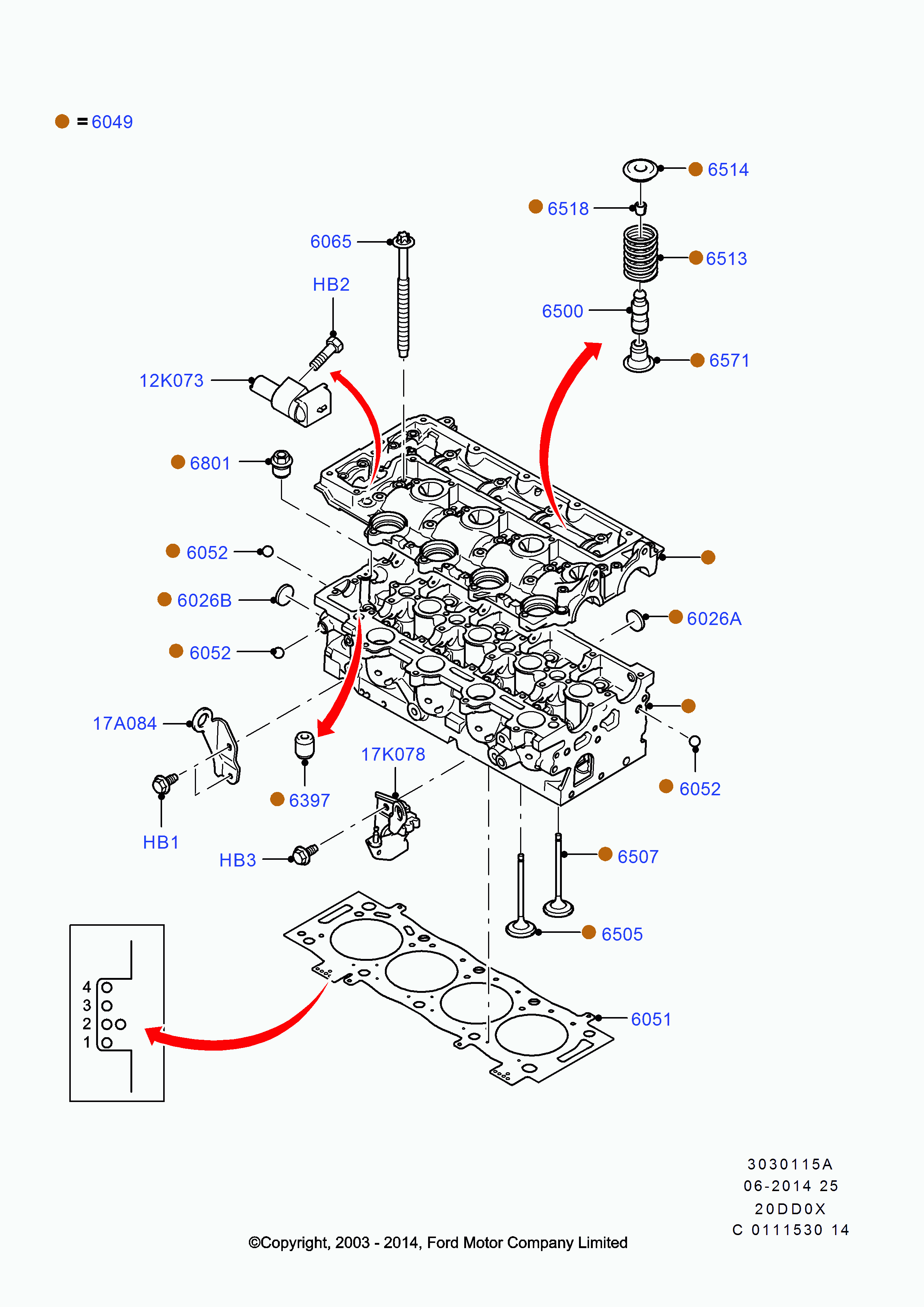 FORD 1675716 - Izplūdes vārsts ps1.lv