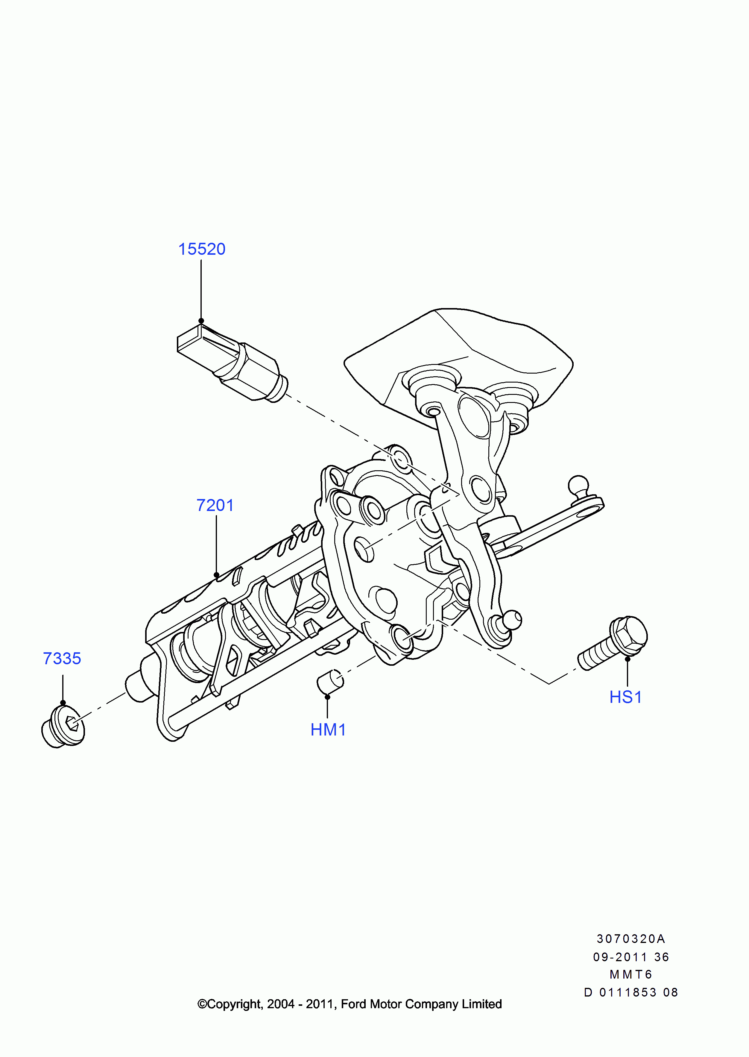 FORD 1 406 051 - Slēdzis, Atpakaļgaitas signāla lukturis ps1.lv