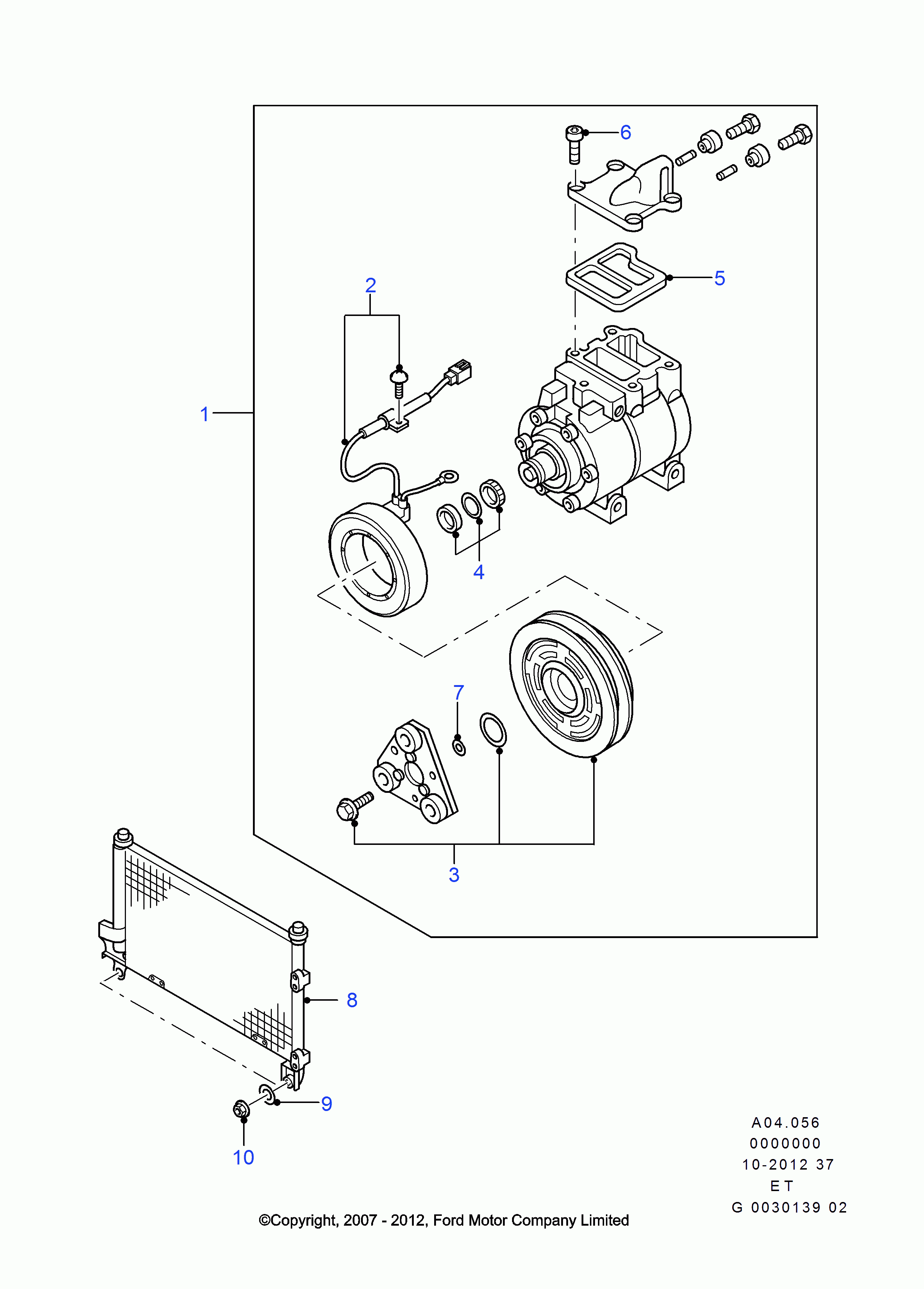 FORD 3636288 - Kompresors, Gaisa kond. sistēma ps1.lv