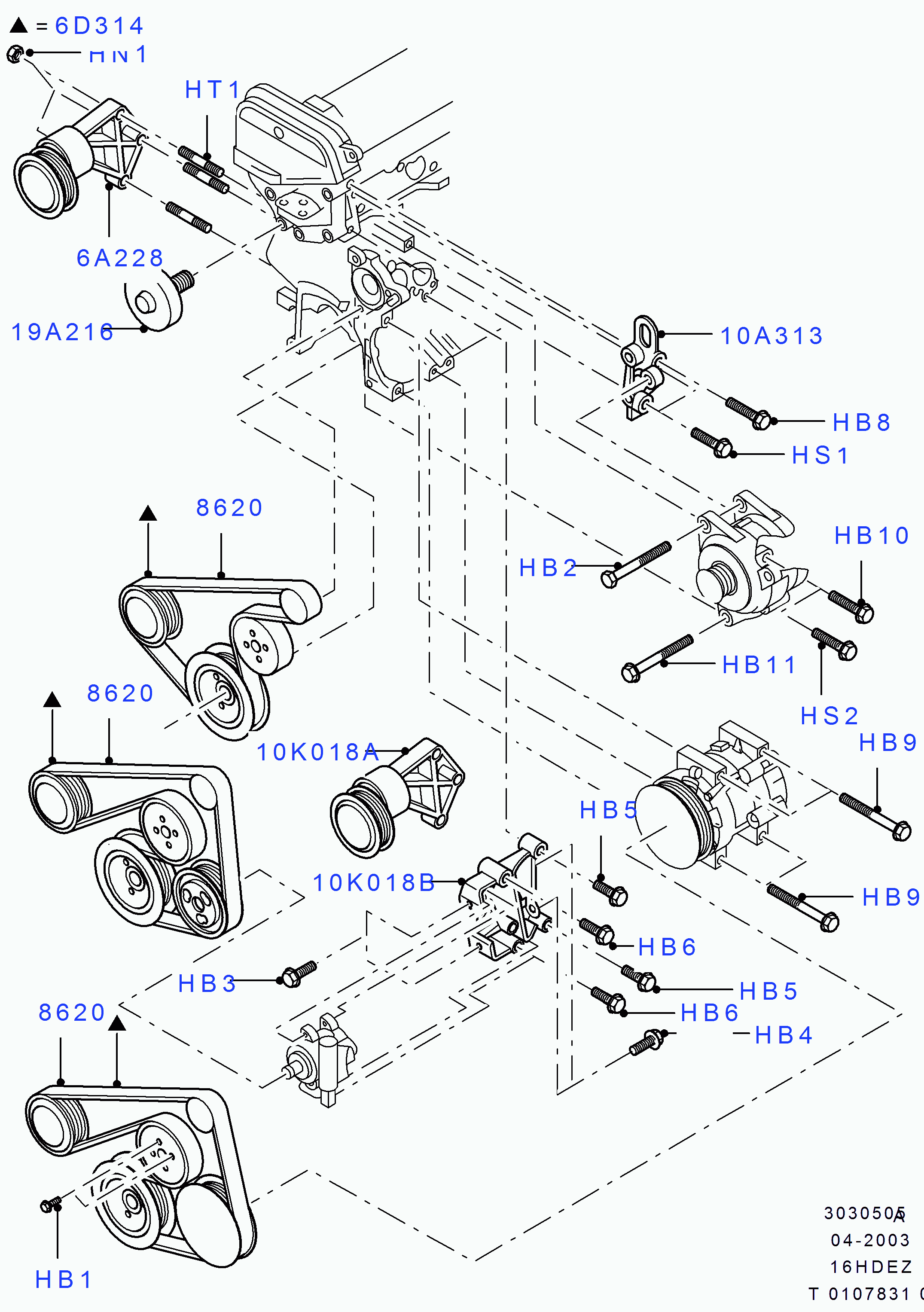 Chevrolet 1072317 - Ķīļrievu siksna ps1.lv