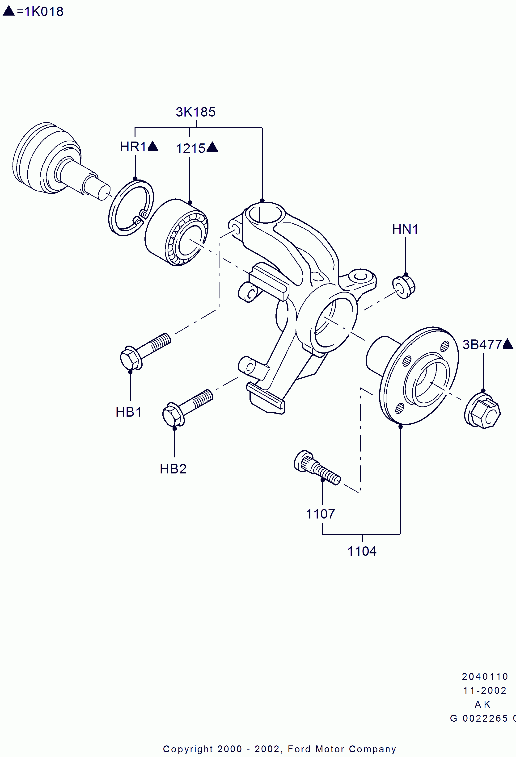 FORD 1112547 - Riteņa rumbas gultņa komplekts ps1.lv