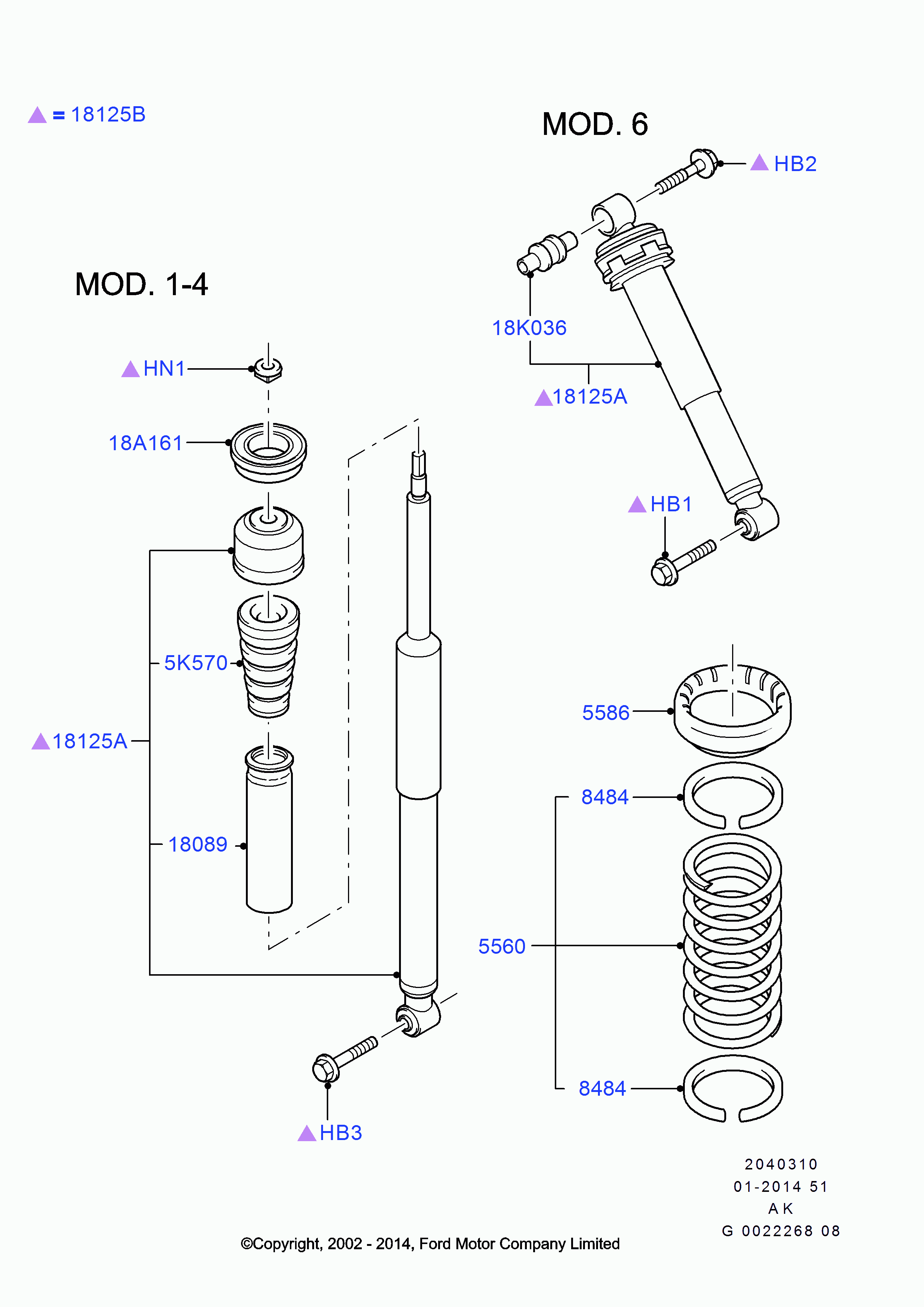 FORD 1124070 - Balstiekārtas atspere ps1.lv